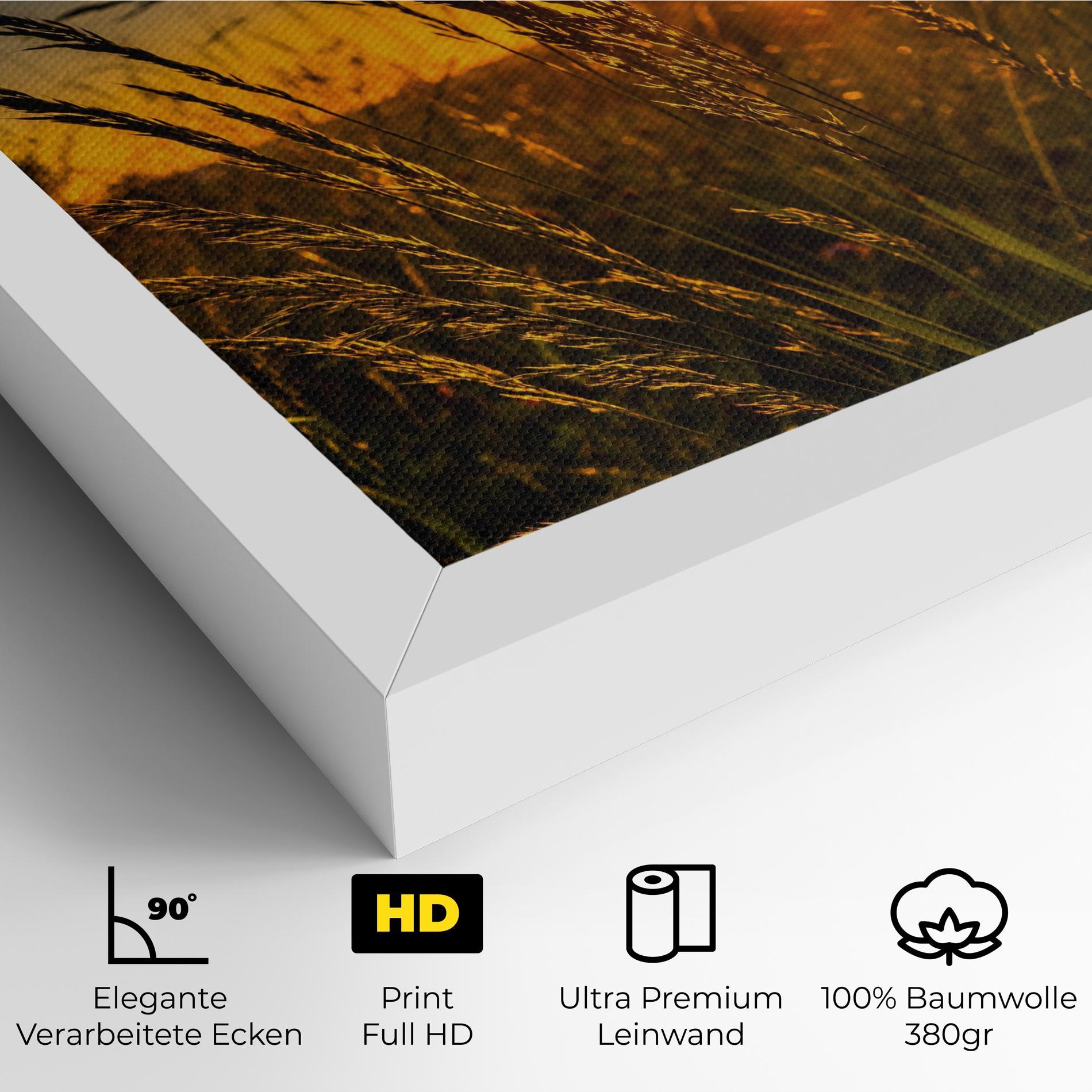 Leinwandbild Wheat Sunset mockup 4