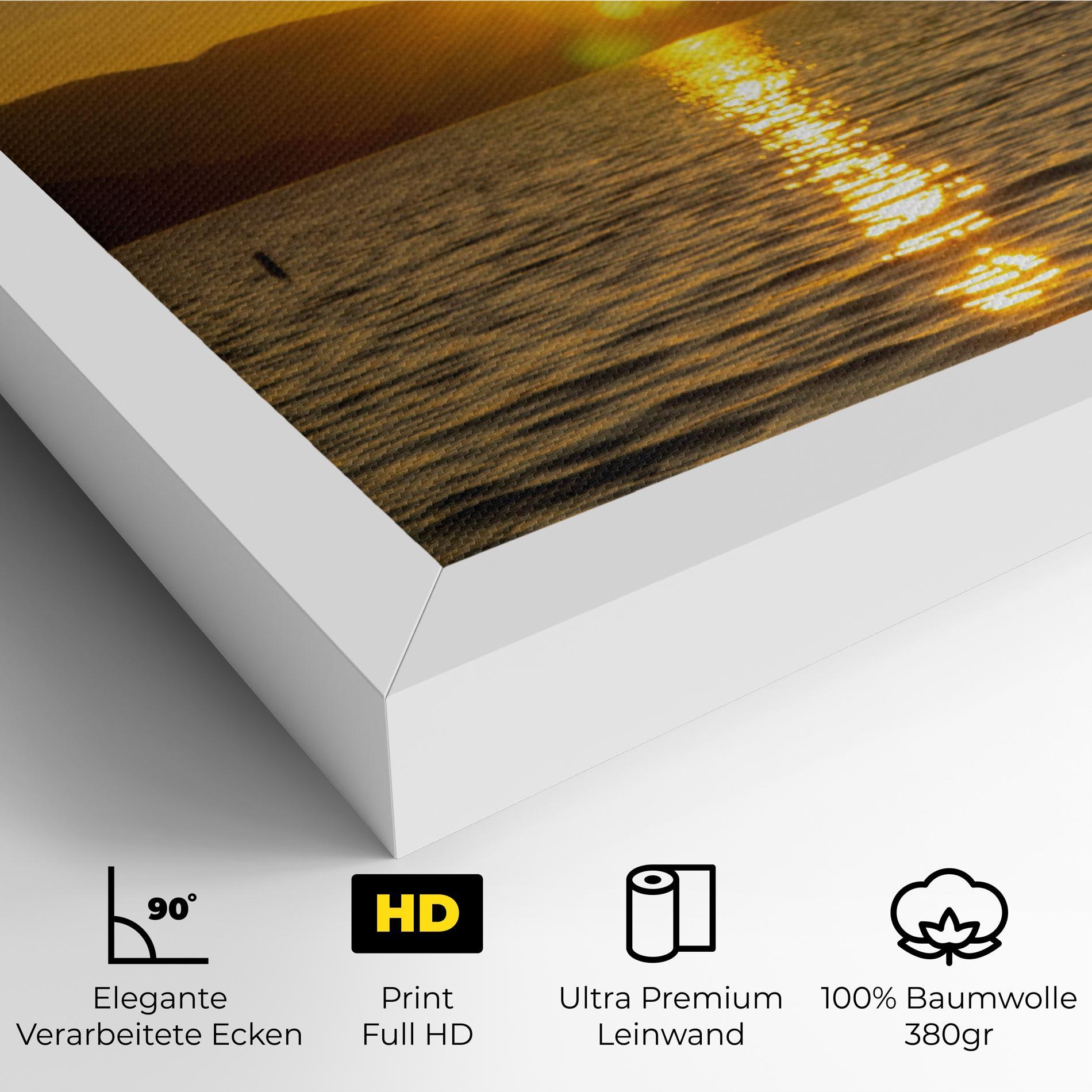 Leinwandbild Yellow Sunrise mockup 4