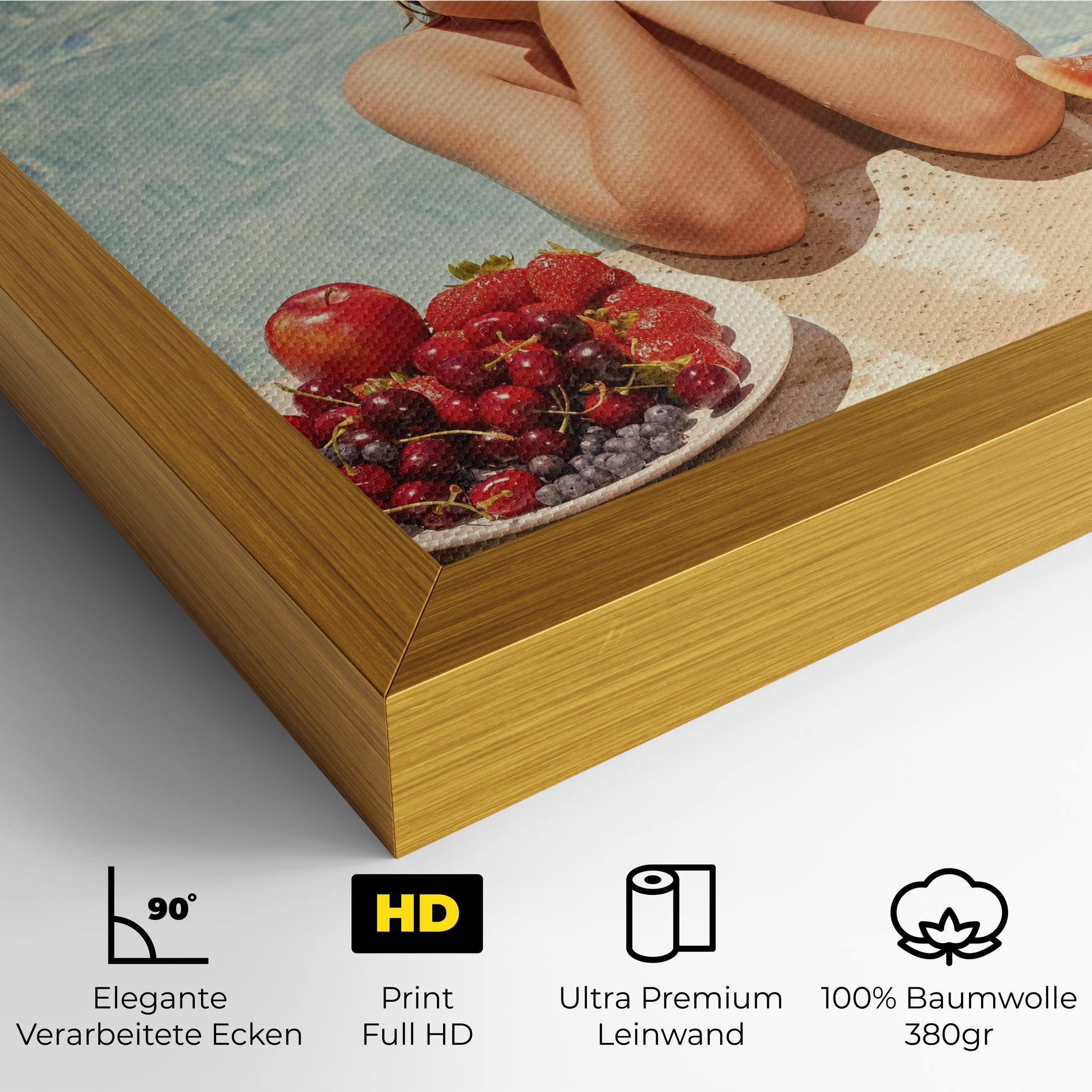 Leinwandbild Child Swimming mockup 4