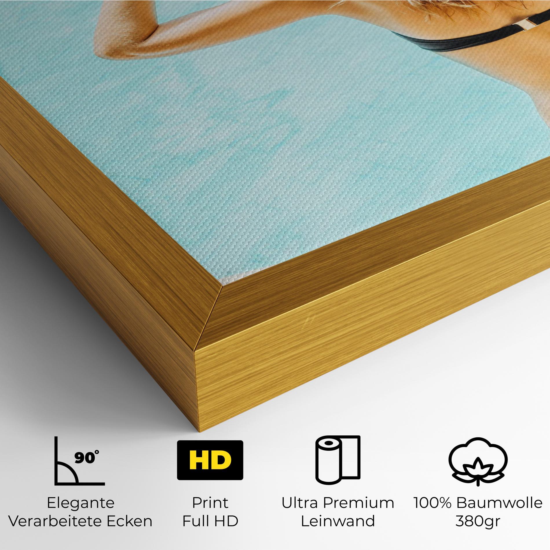 Leinwandbild Enjoying Swimming Pool mockup 4