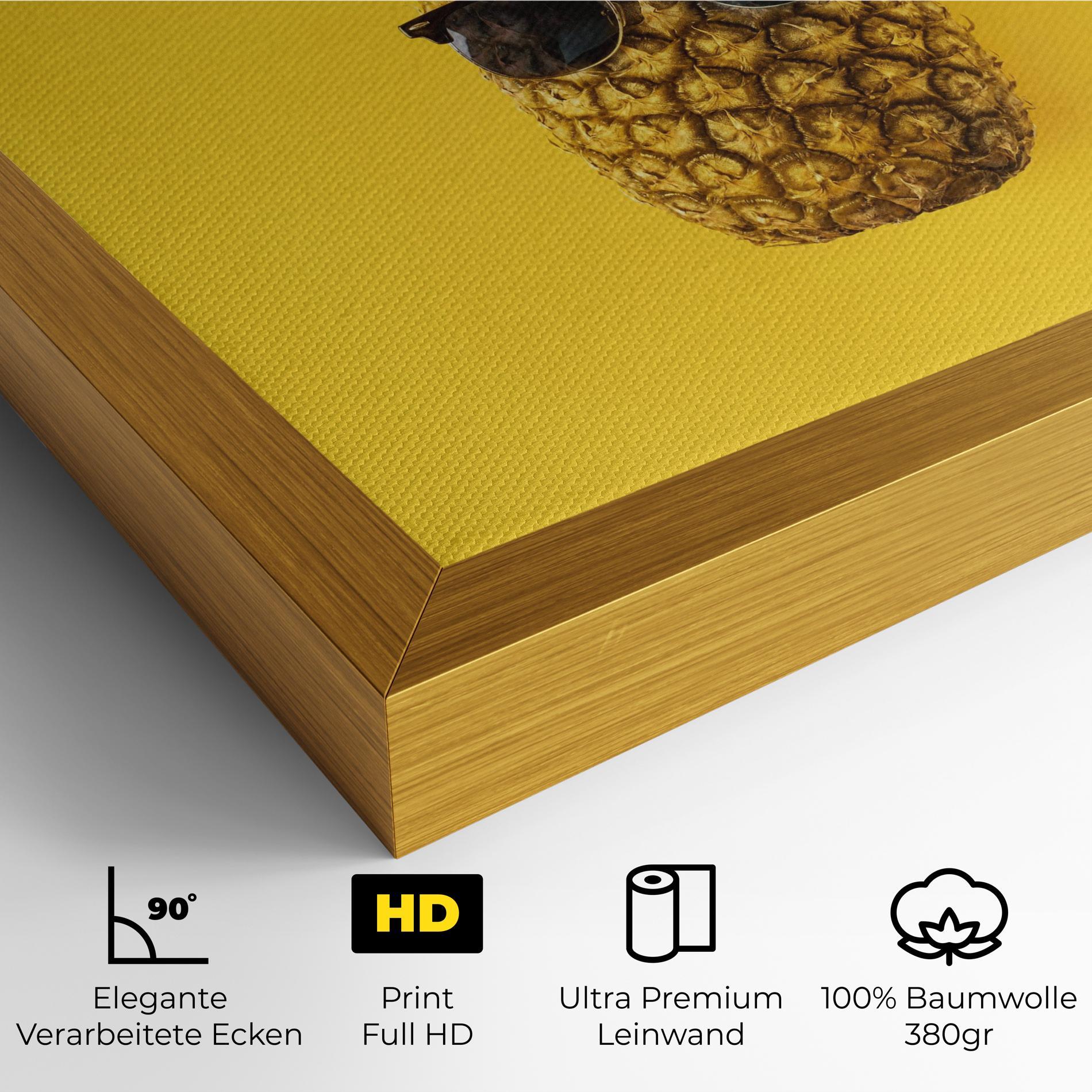 Leinwandbild Fresh Pineapple mockup 4