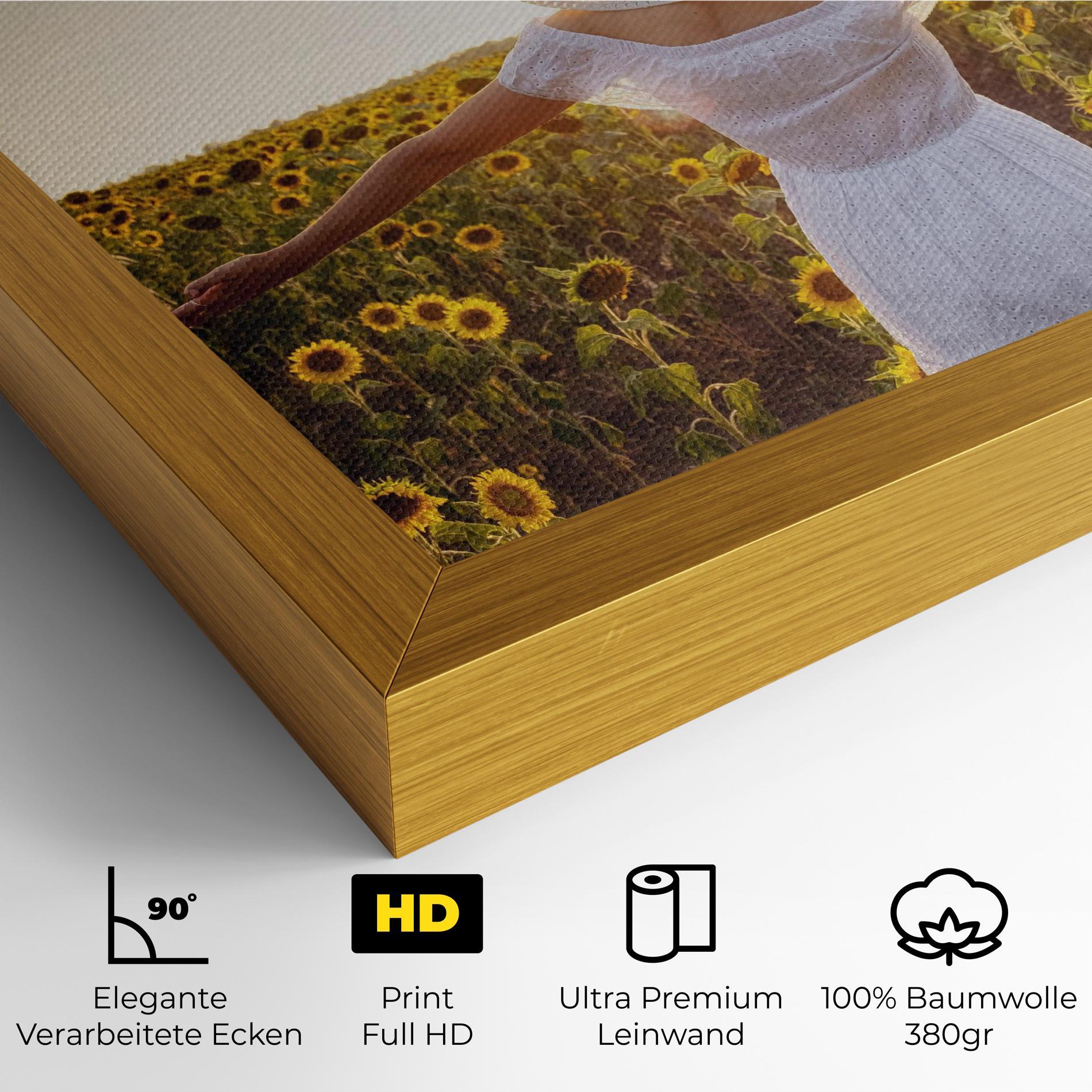 Leinwandbild Girl In Nature mockup 4