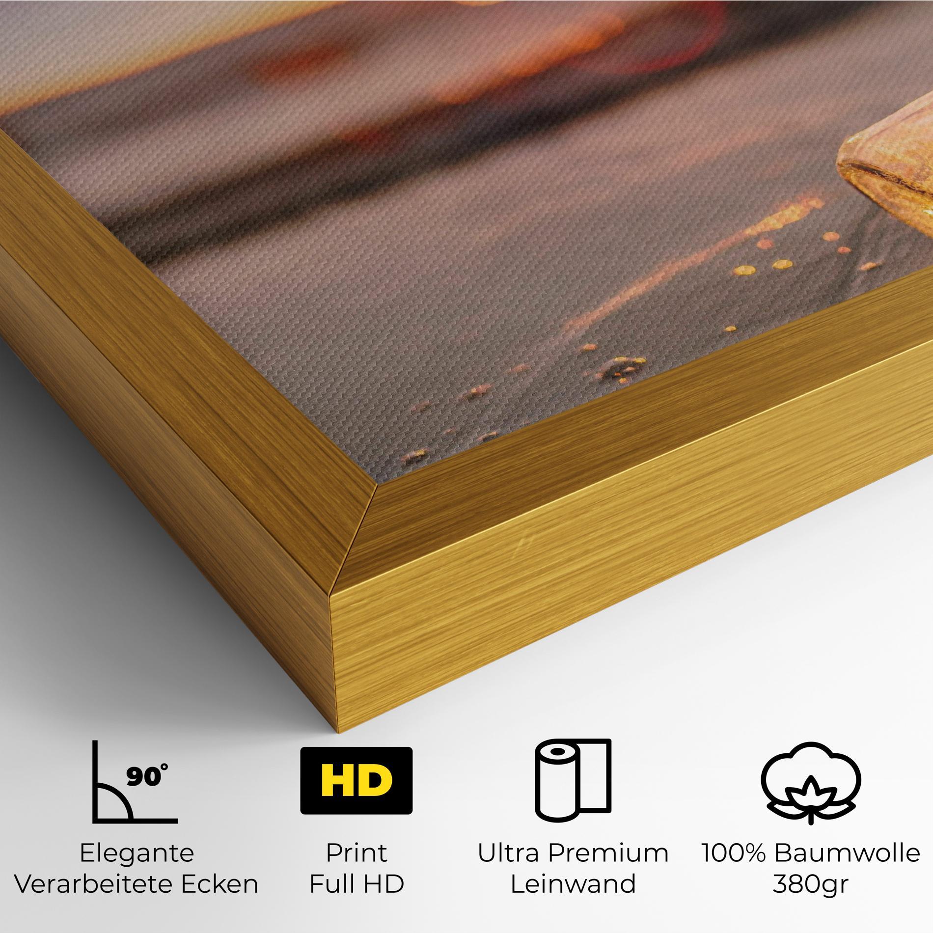 Leinwandbild Jar With Lights mockup 4