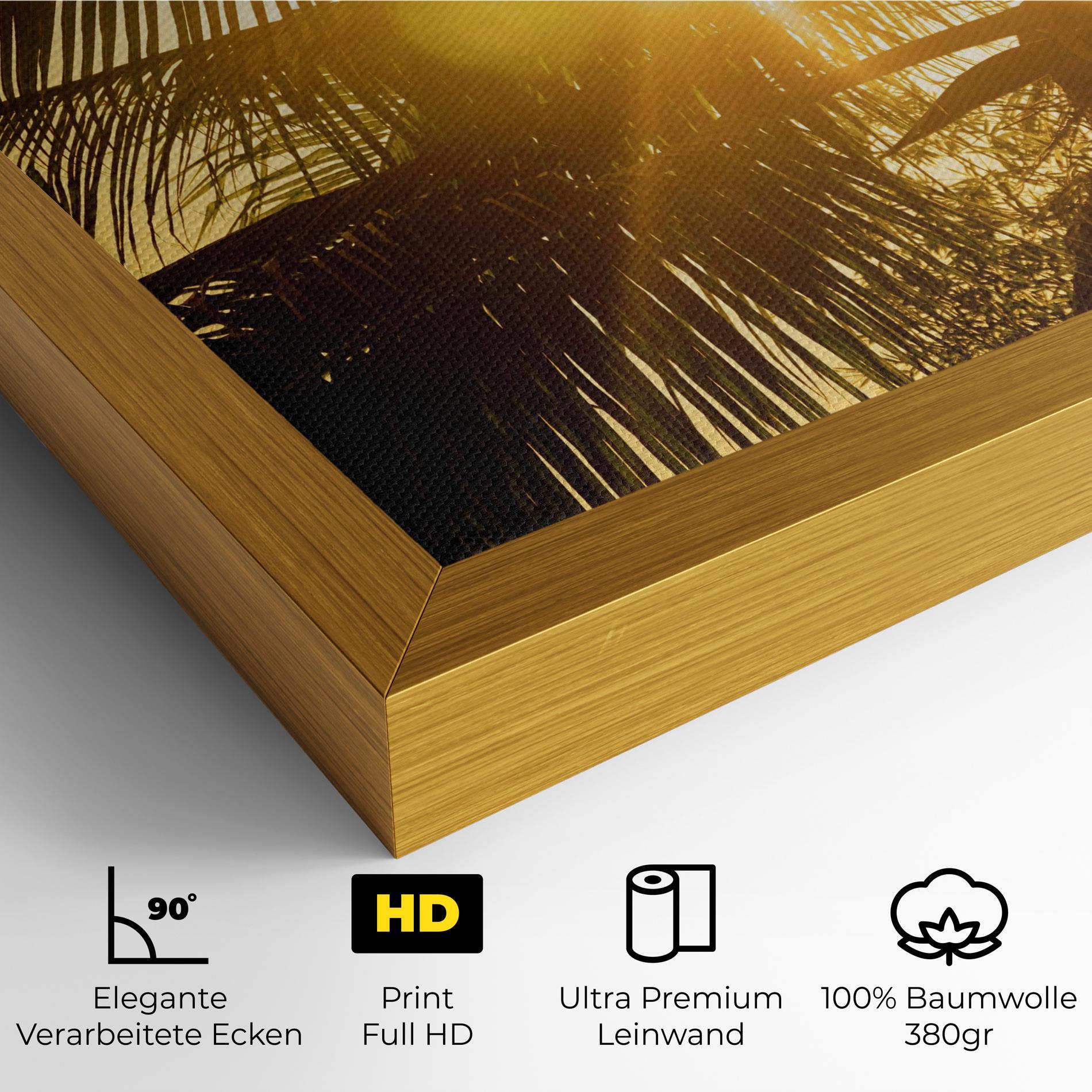 Leinwandbild Palm Trees Sun mockup 4