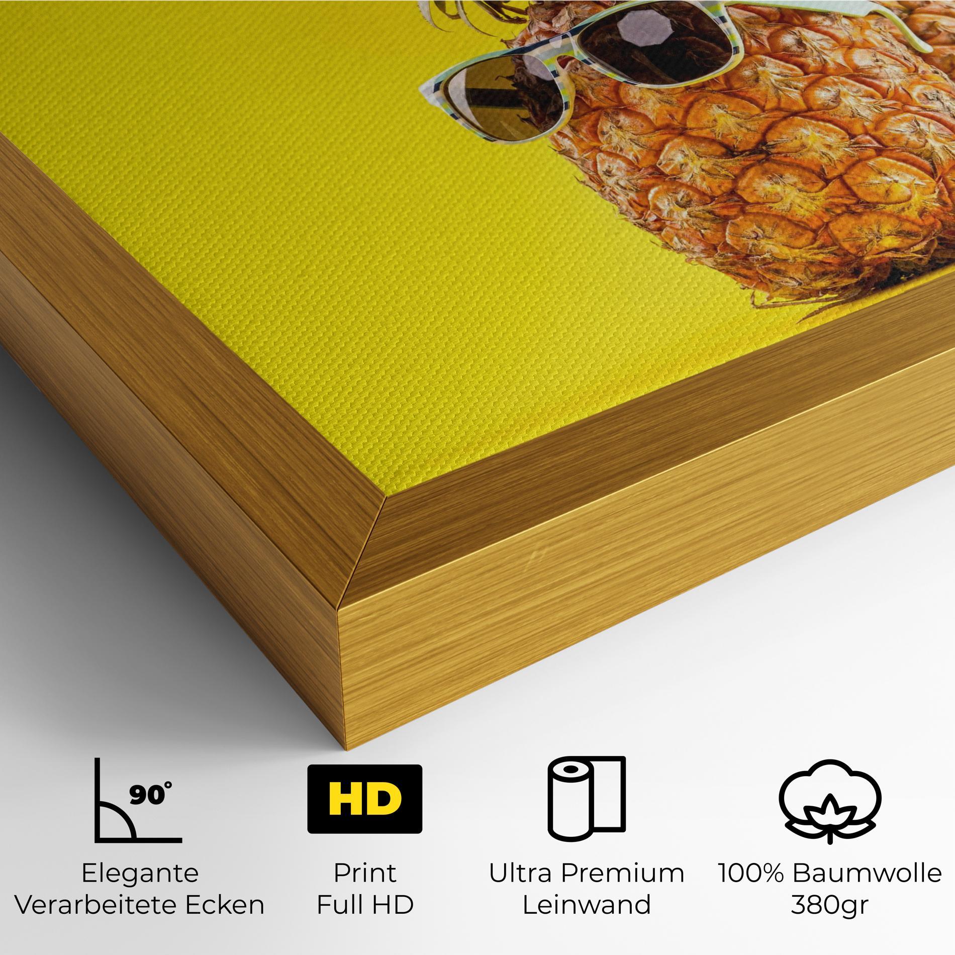 Leinwandbild Pineapple Looking Up mockup 4