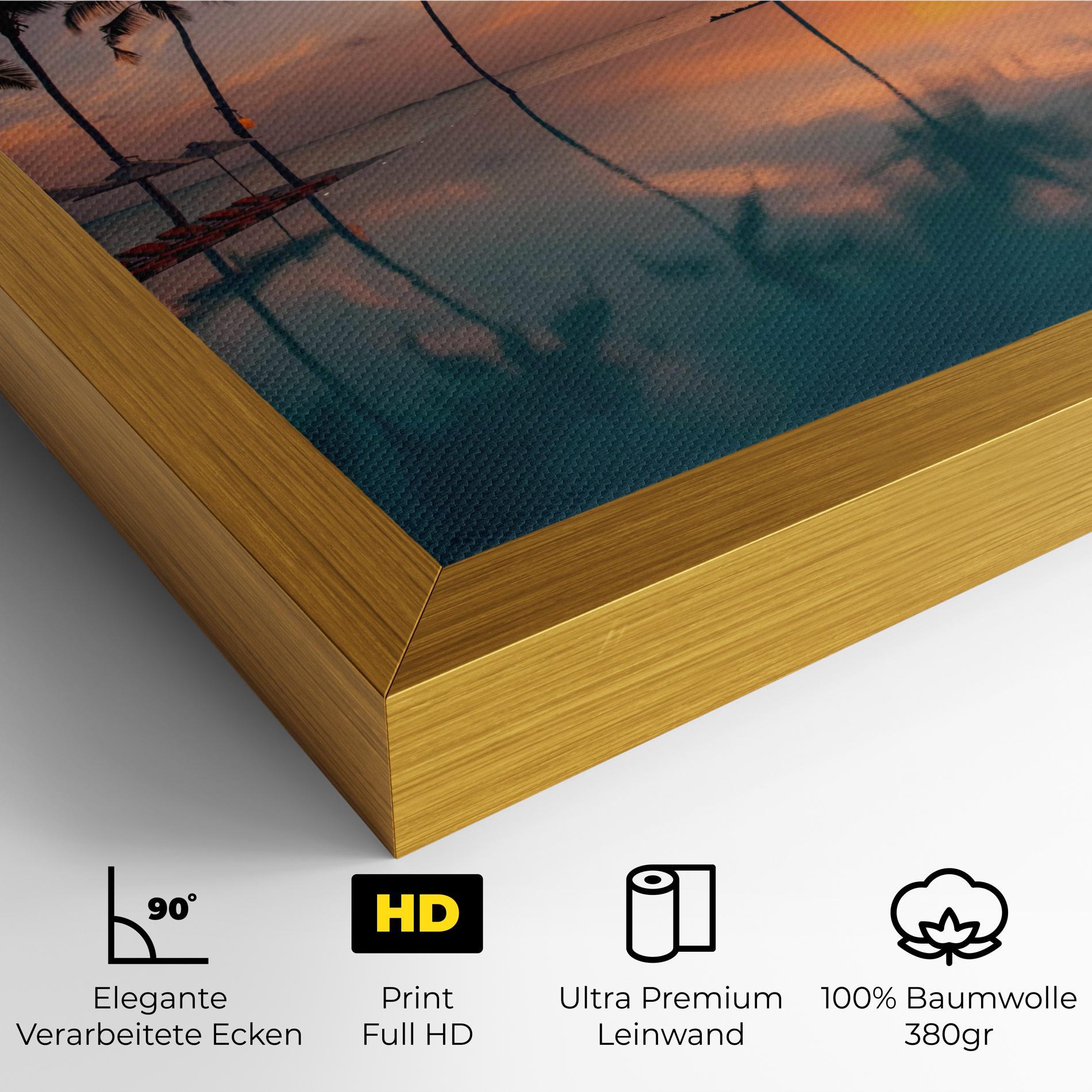 Leinwandbild Tropical Beach mockup 4