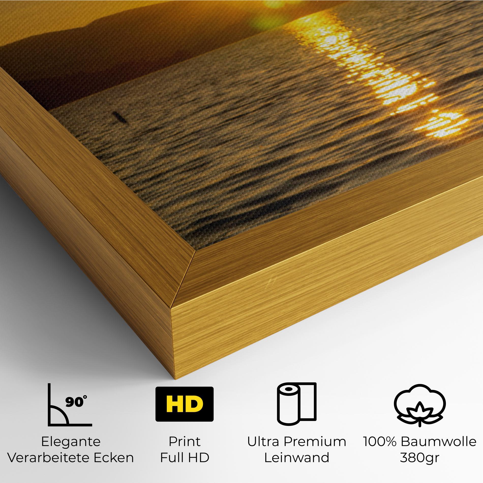 Leinwandbild Yellow Sunrise mockup 4