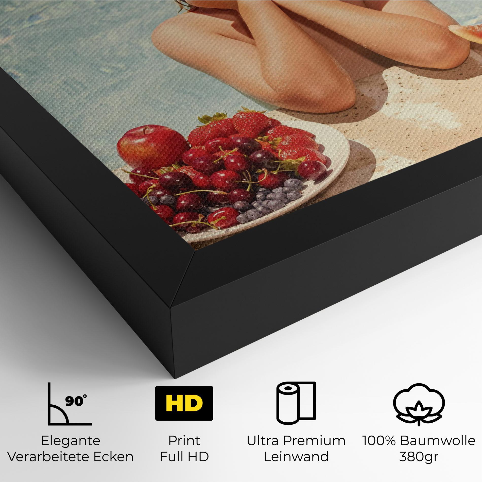 Leinwandbild Child Swimming mockup 4