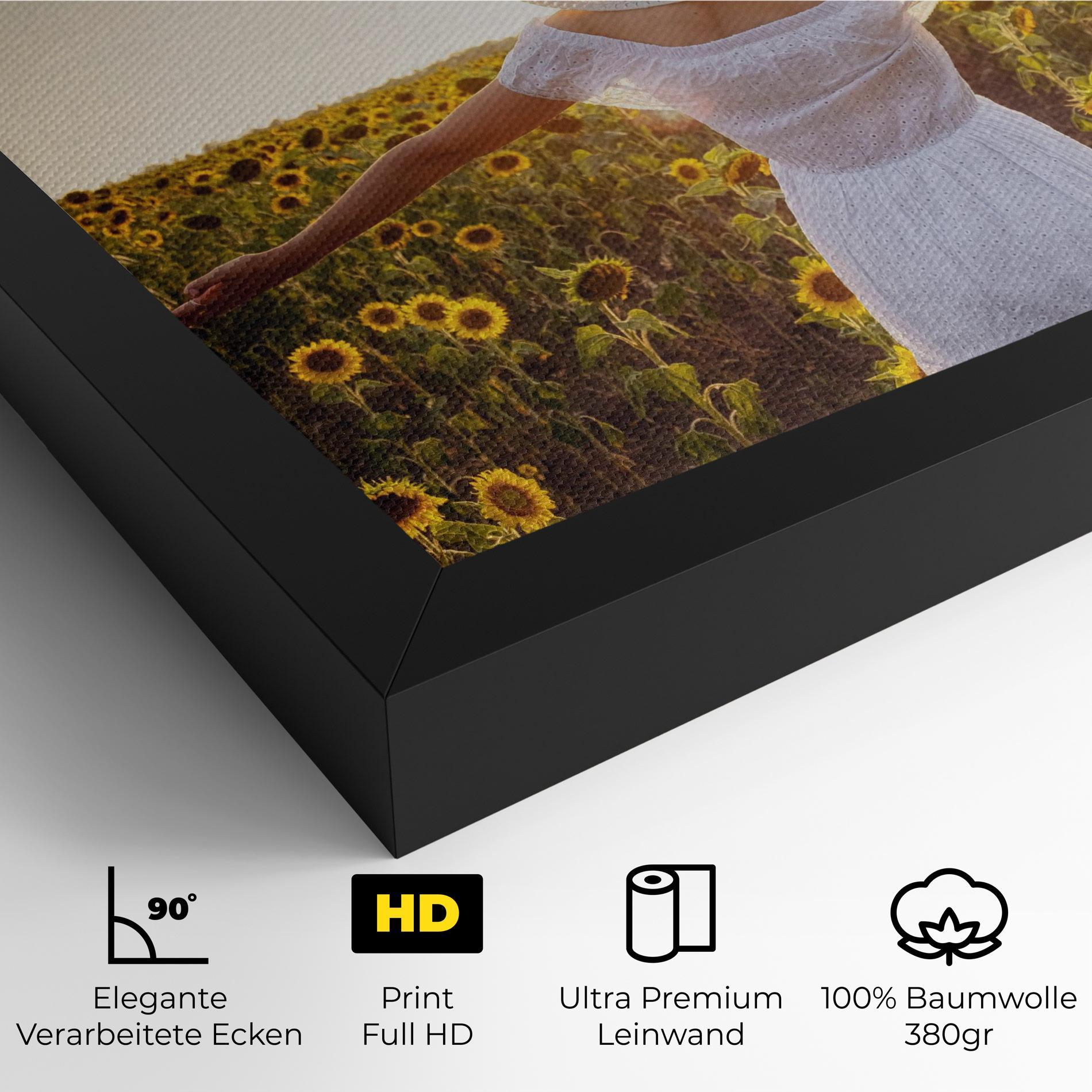 Leinwandbild Girl In Nature mockup 4