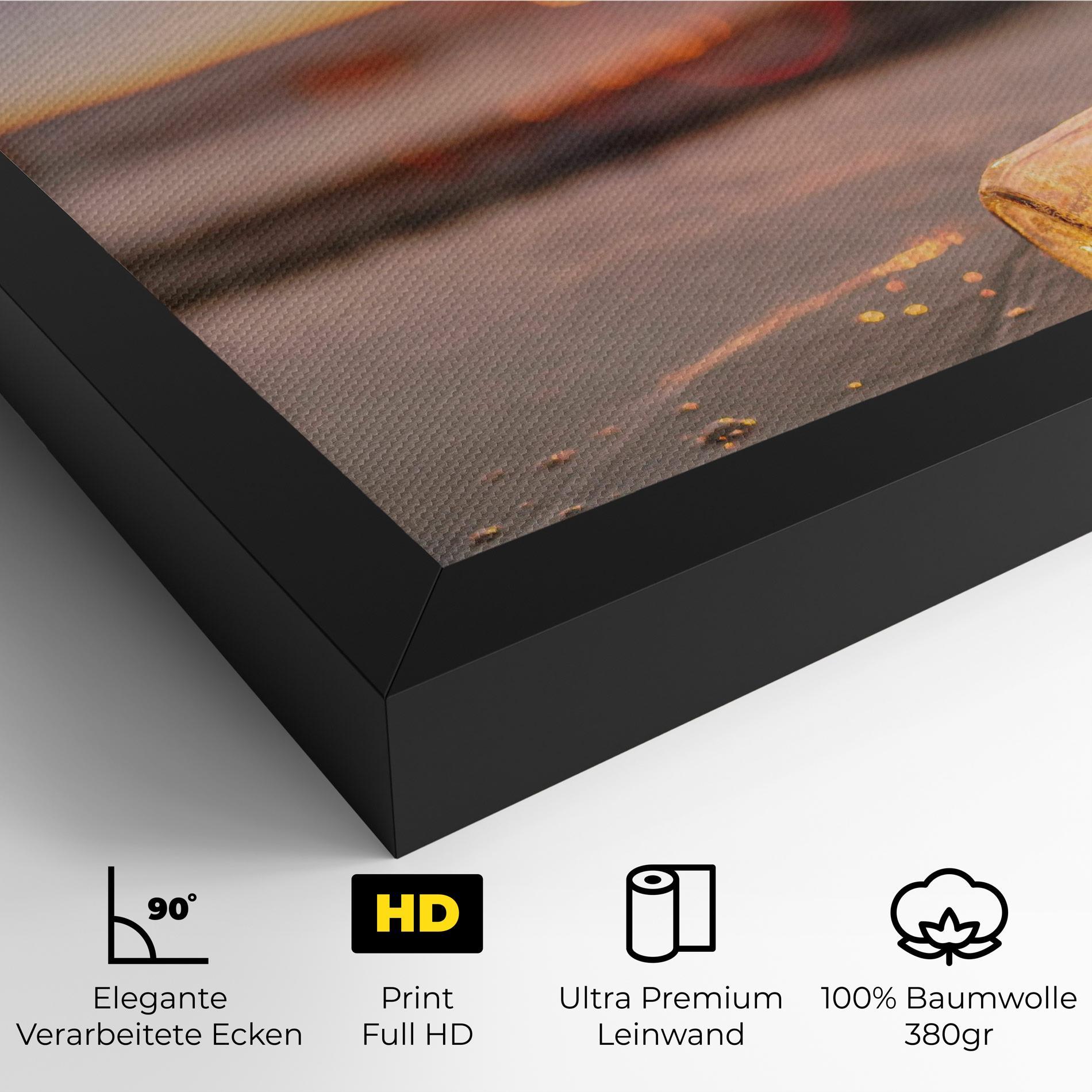 Leinwandbild Jar With Lights mockup 4