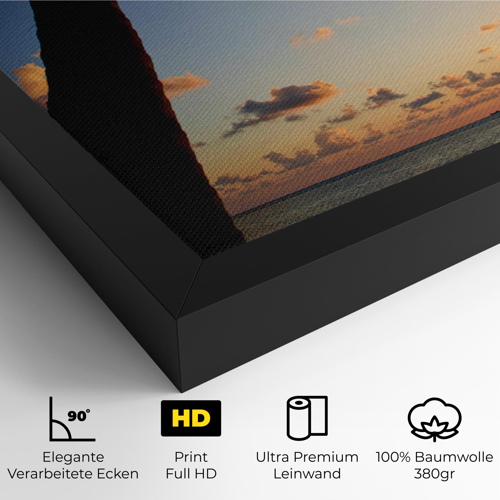 Leinwandbild Palm Tree Silhouette mockup 4