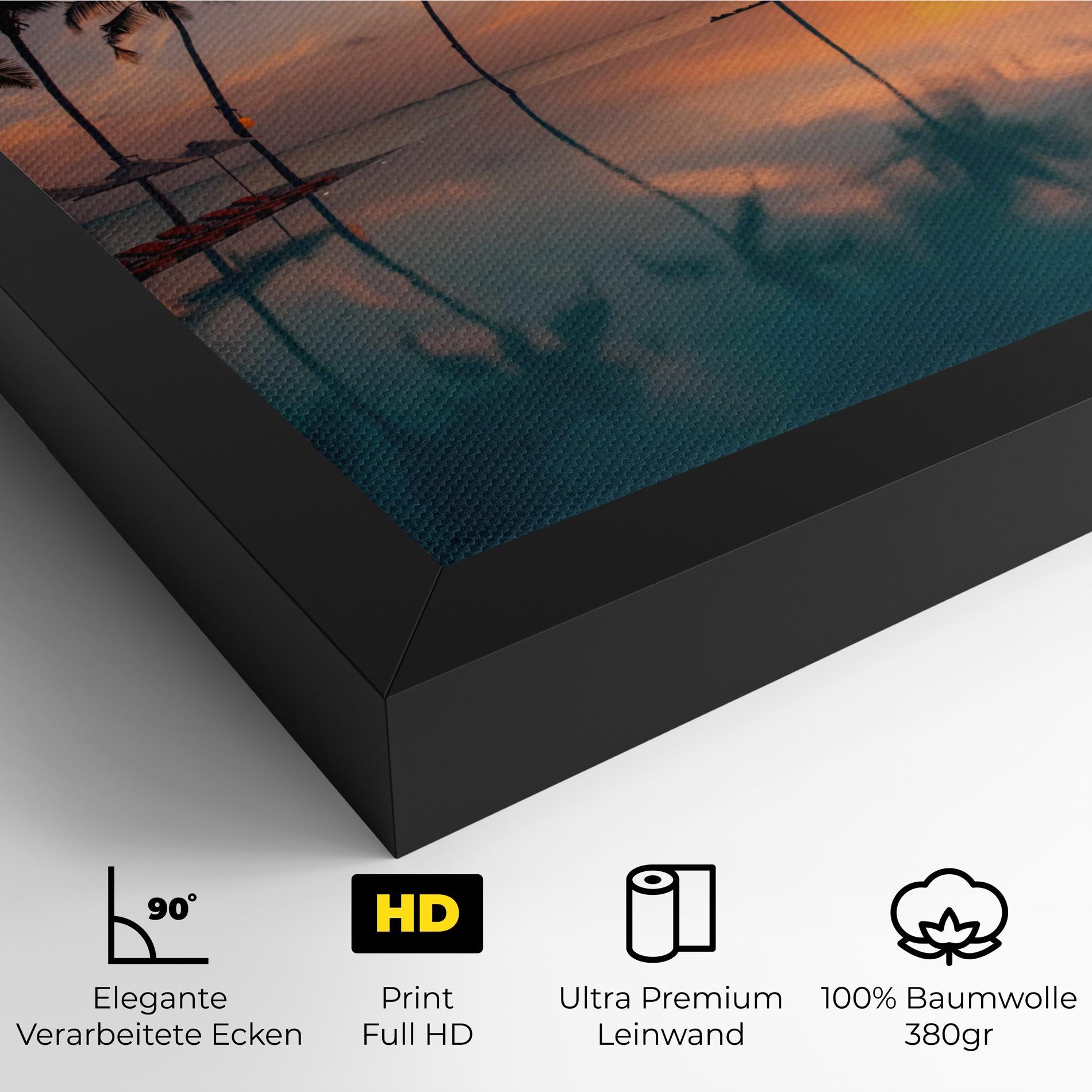 Leinwandbild Tropical Beach mockup 4