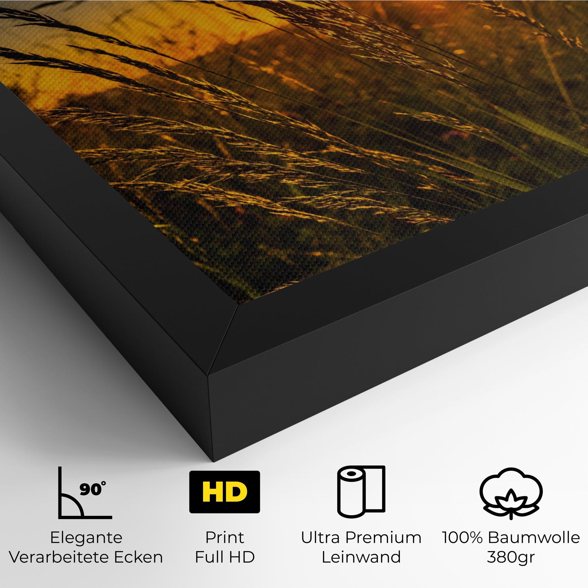 Leinwandbild Wheat Sunset mockup 4
