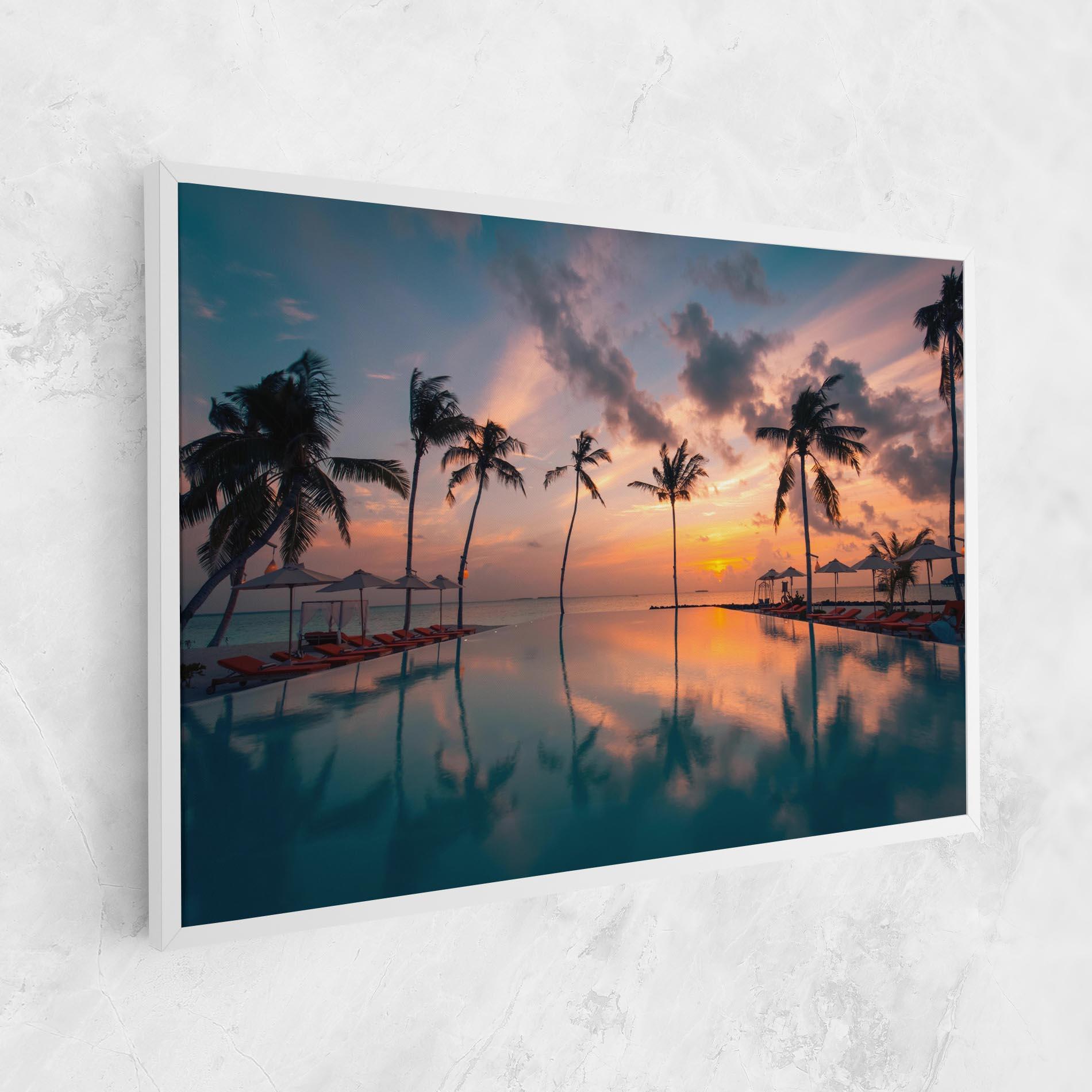 Leinwandbild Tropical Beach mockup 1