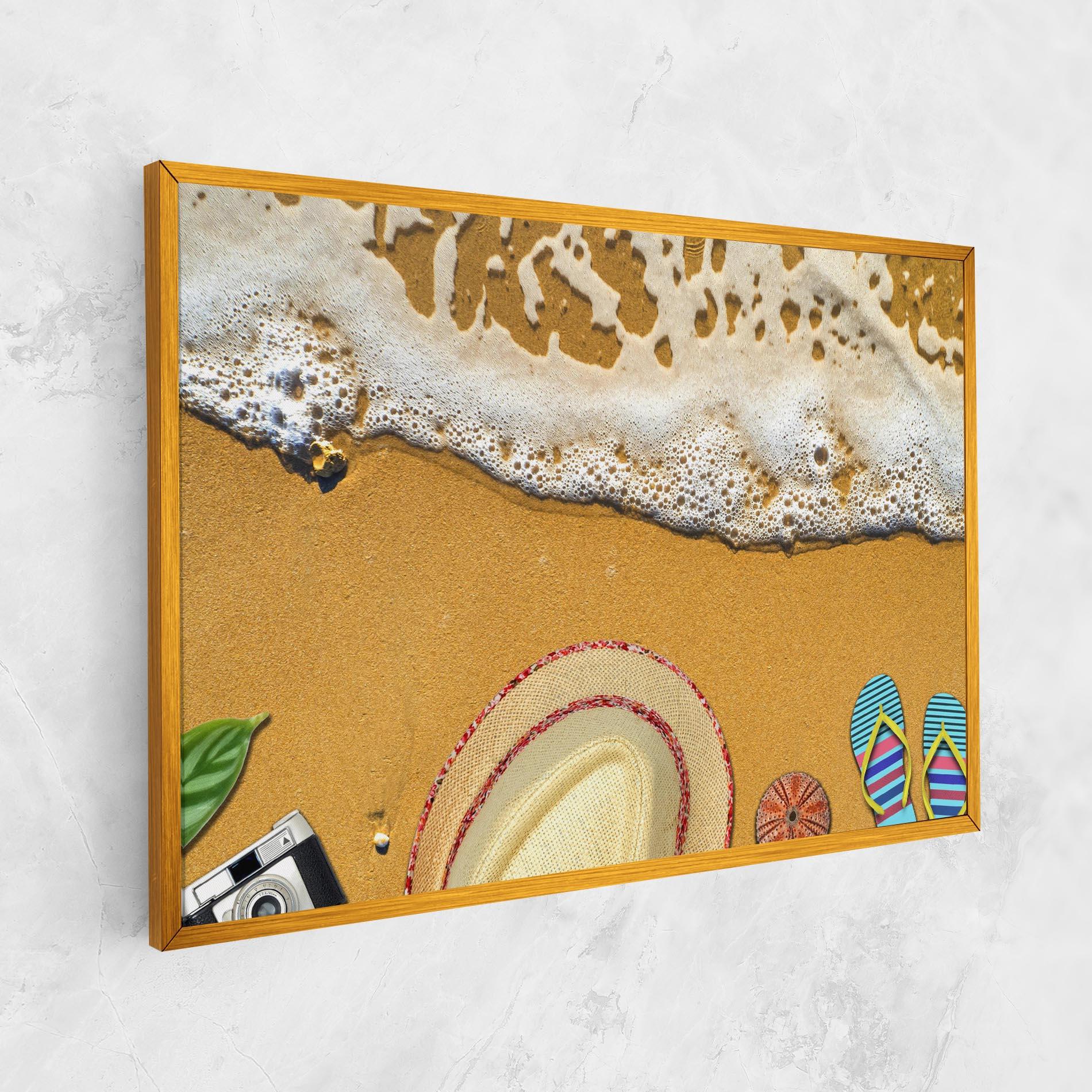 Leinwandbild Beach Accessories mockup 1