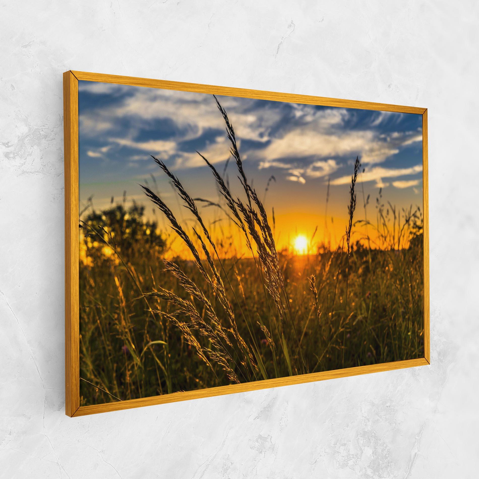 Leinwandbild Wheat Sunset mockup 1