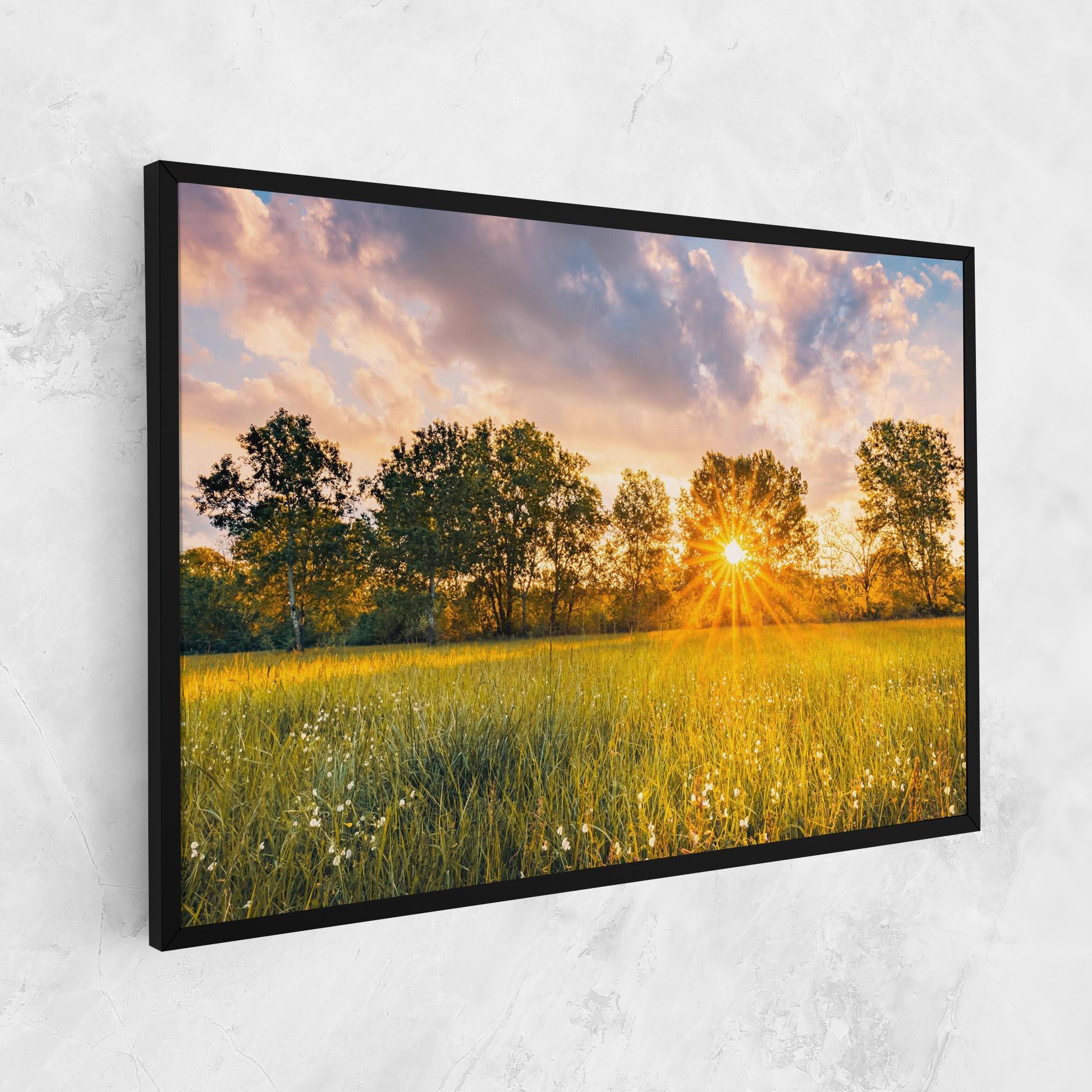 Leinwandbild Blossoming Meadow mockup 1