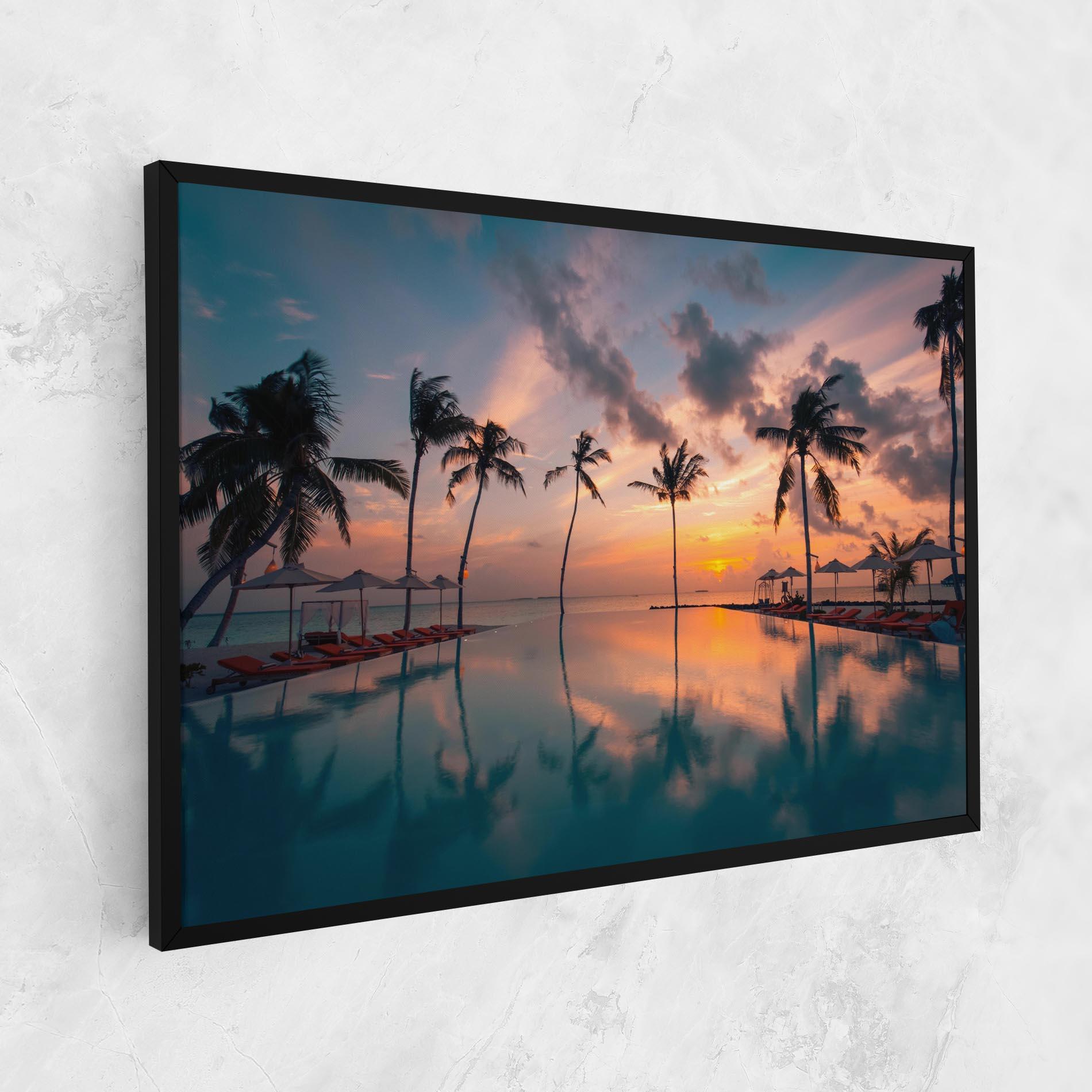 Leinwandbild Tropical Beach mockup 1