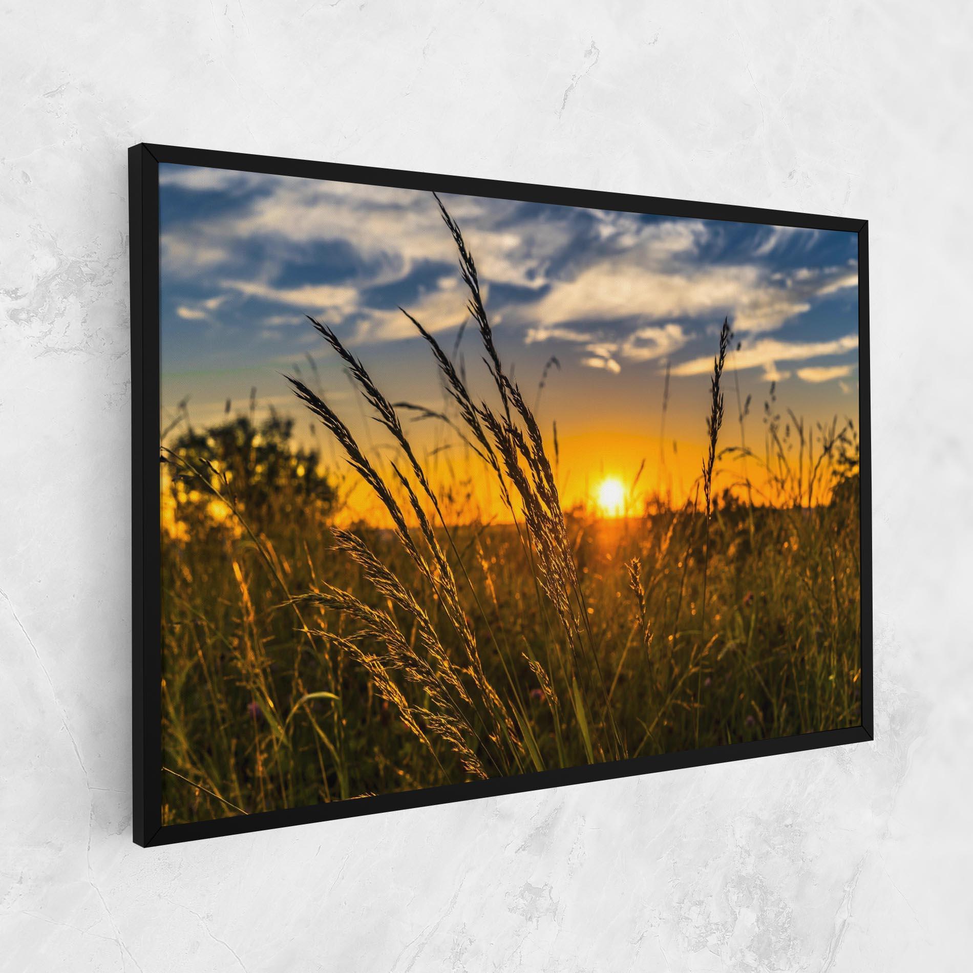 Leinwandbild Wheat Sunset mockup 1