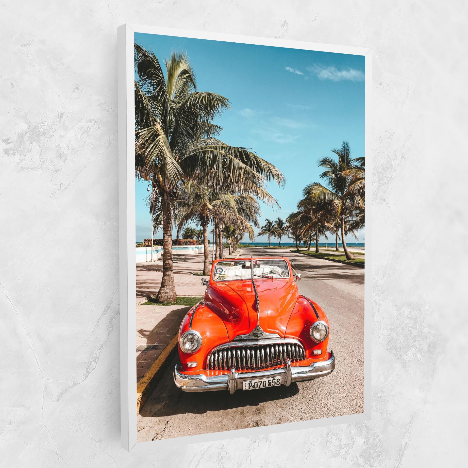Leinwandbild Red Summer Car mockup 1