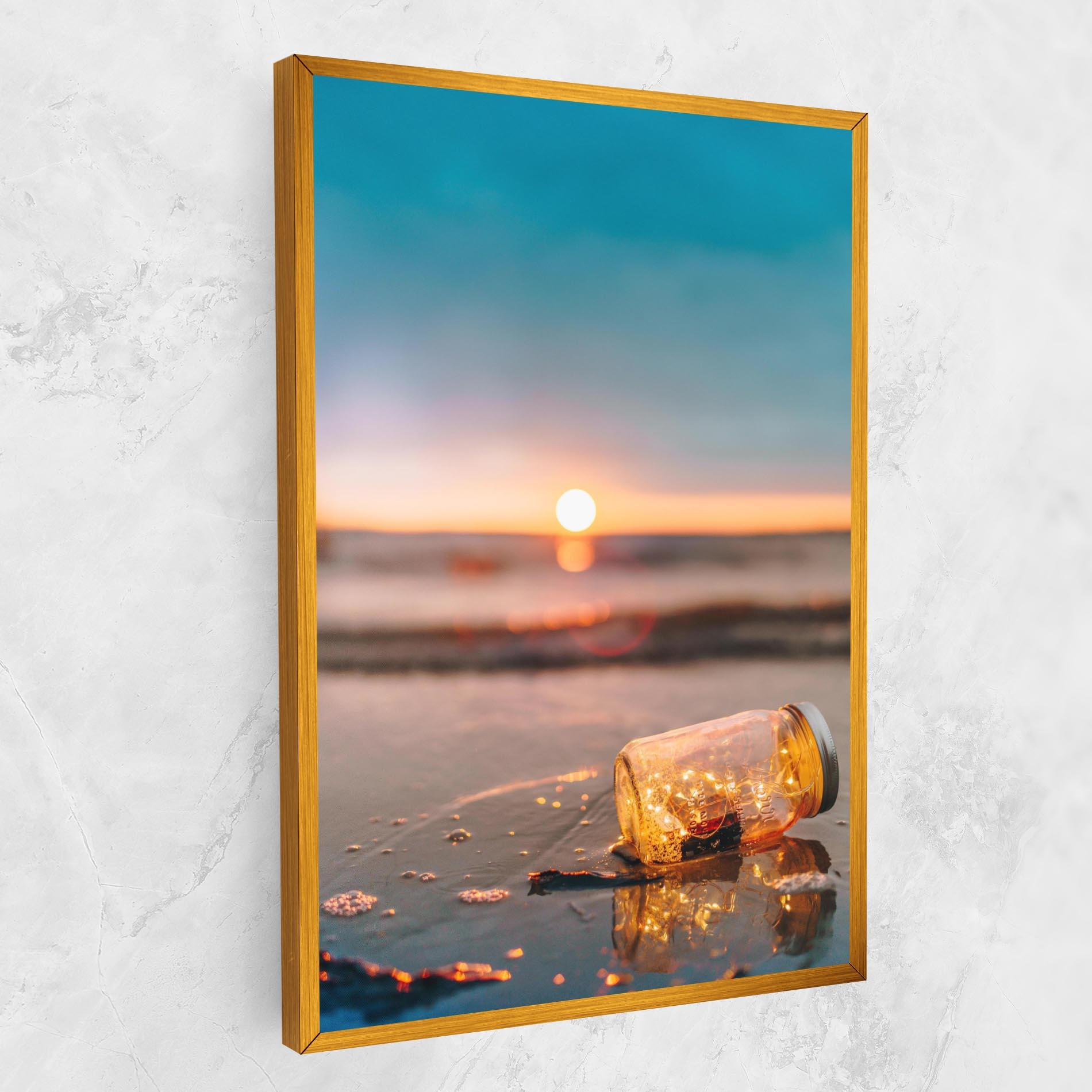 Leinwandbild Jar With Lights mockup 1