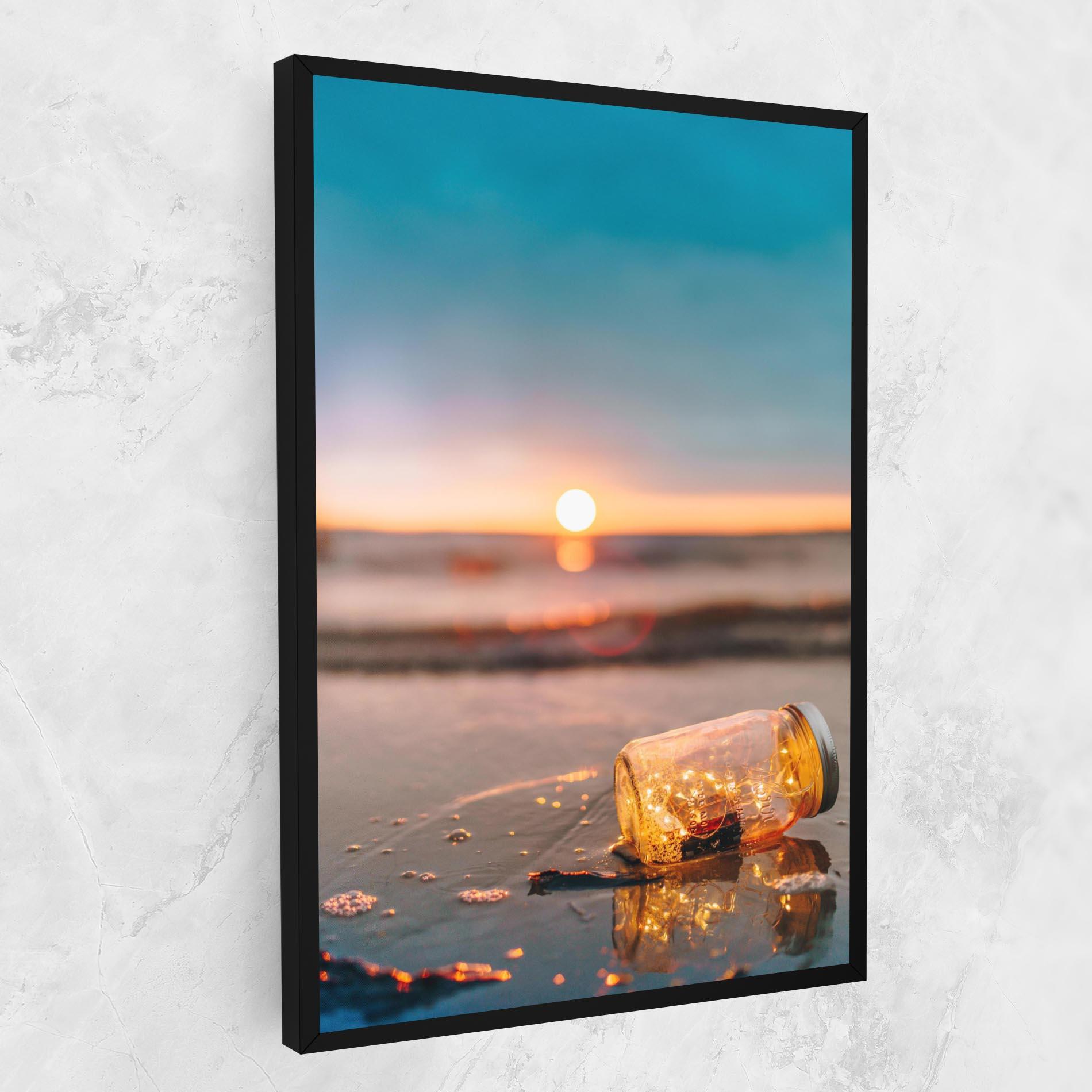 Leinwandbild Jar With Lights mockup 1