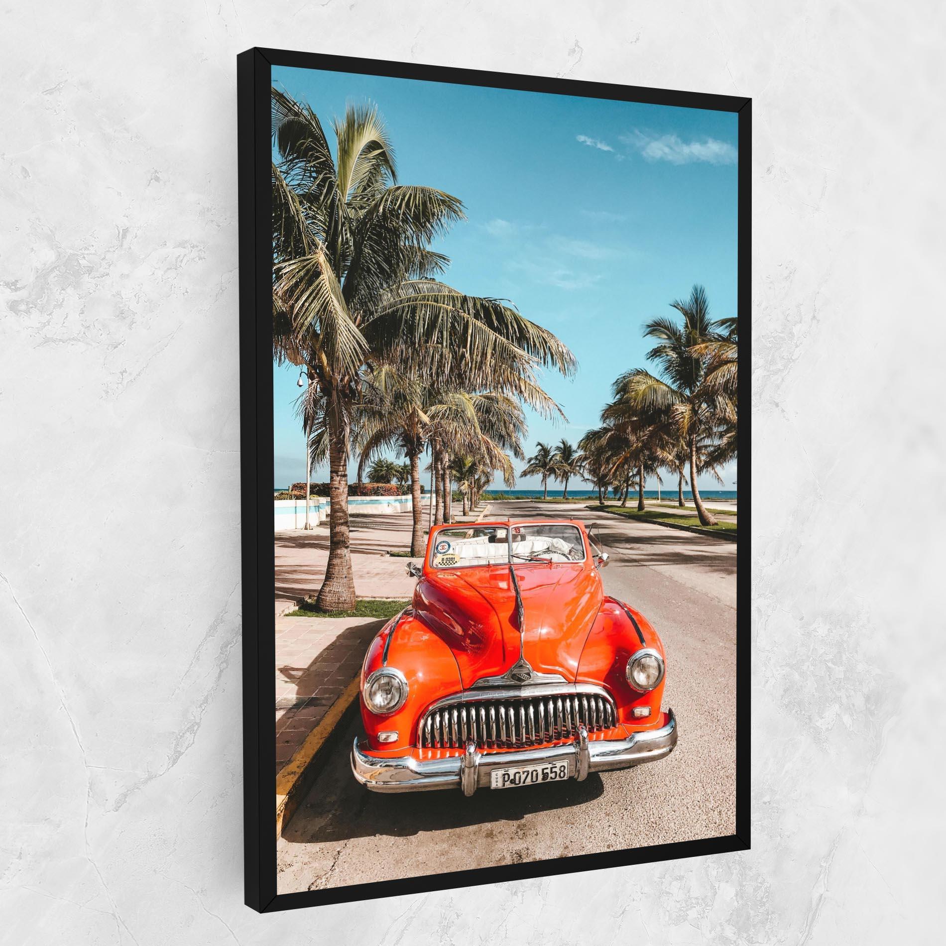 Leinwandbild Red Summer Car mockup 1