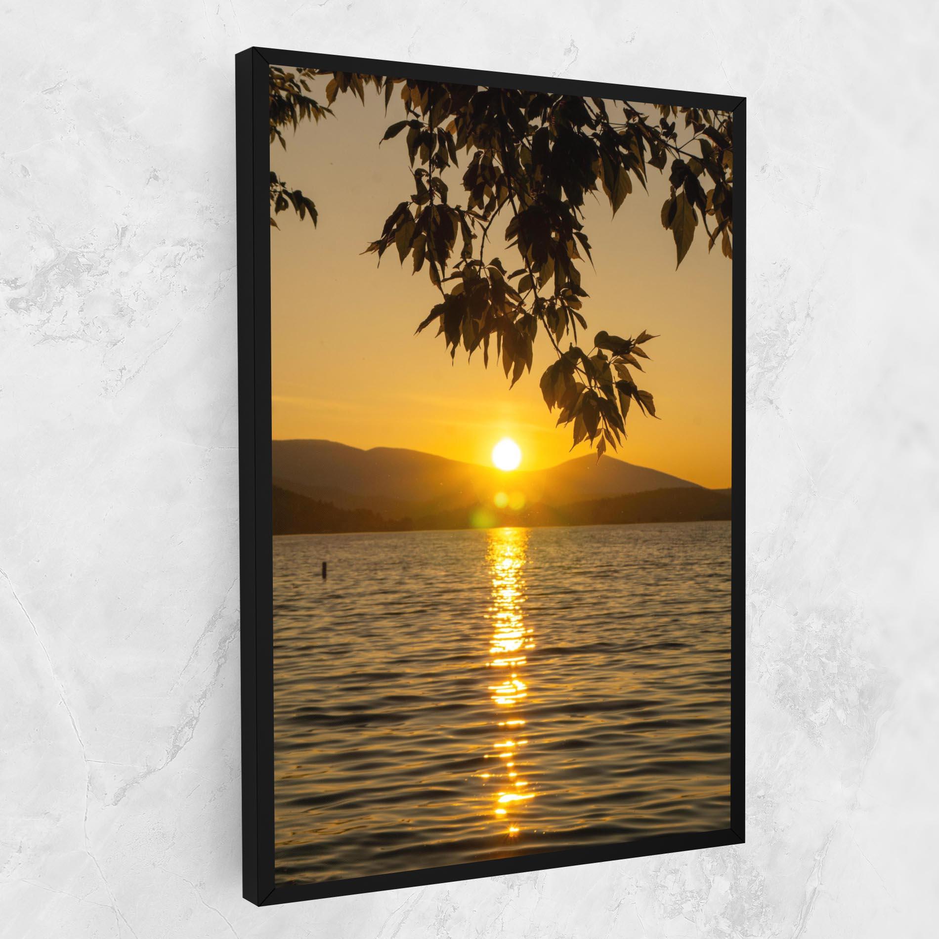 Leinwandbild Yellow Sunrise mockup 1