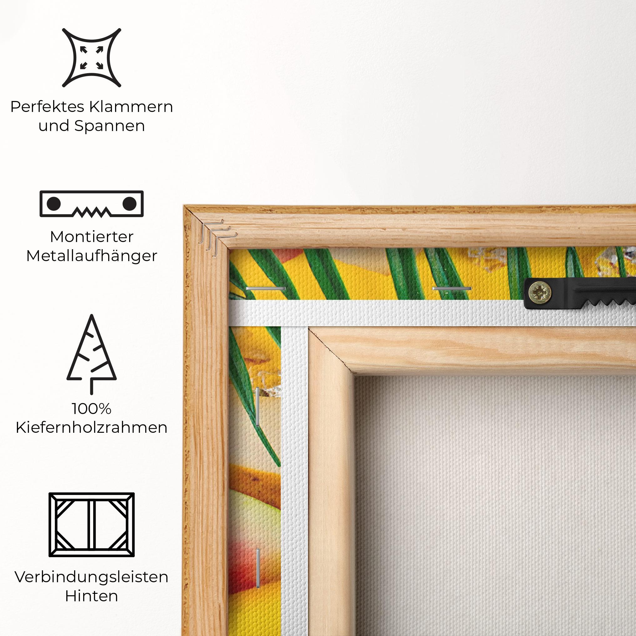 Leinwandbild Ice Cubes Fruits mockup 5