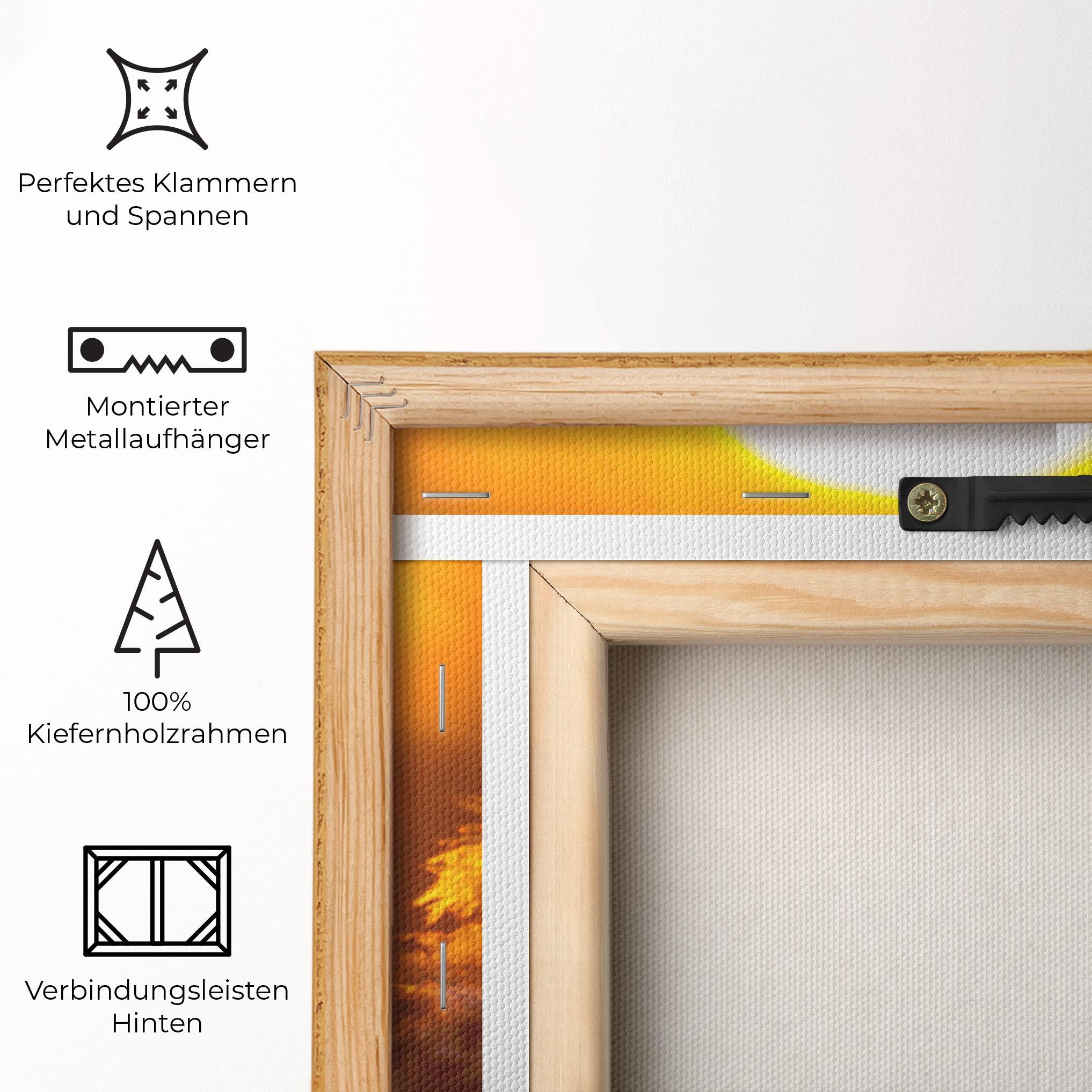 Leinwandbild Wildflowers mockup 5