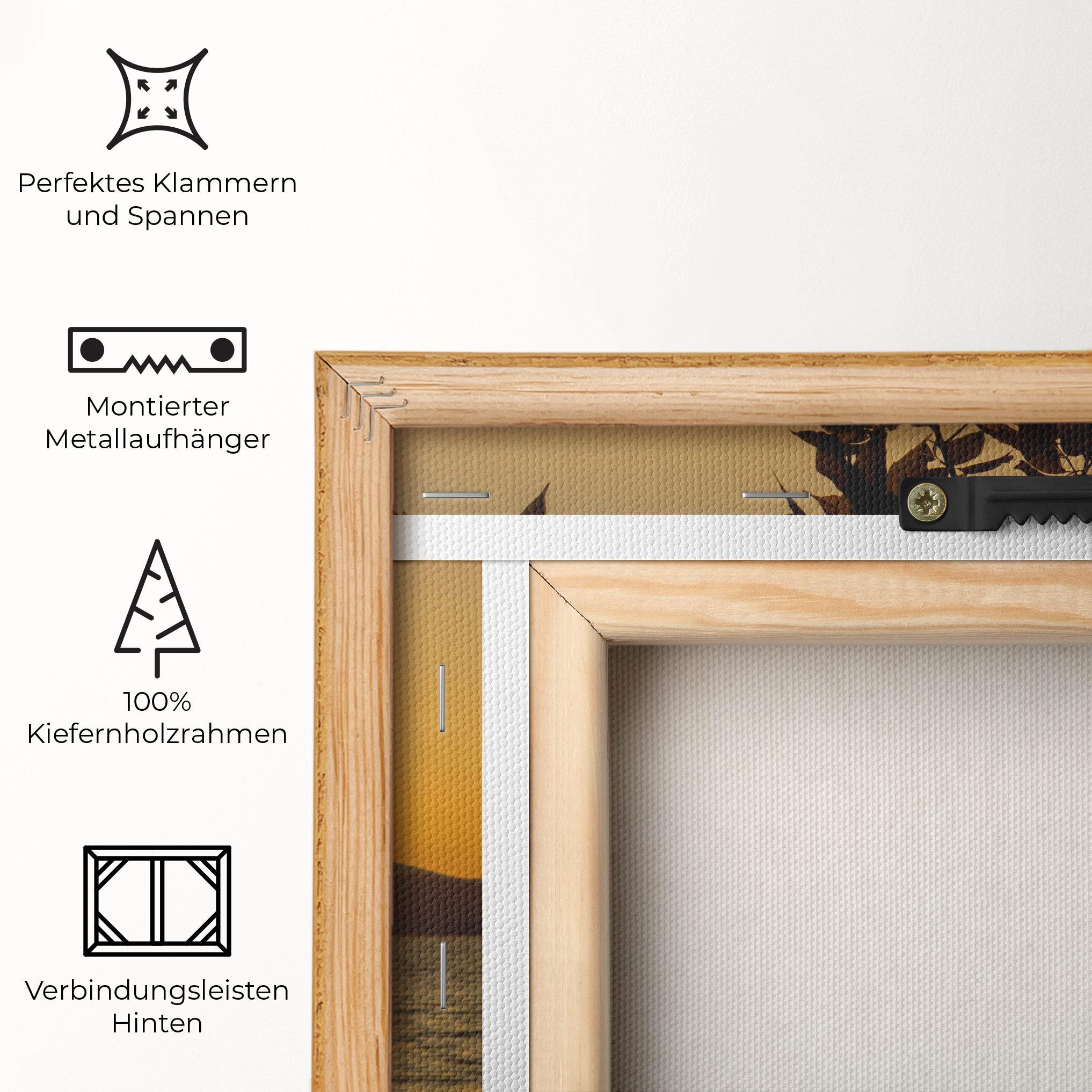 Leinwandbild Yellow Sunrise mockup 5