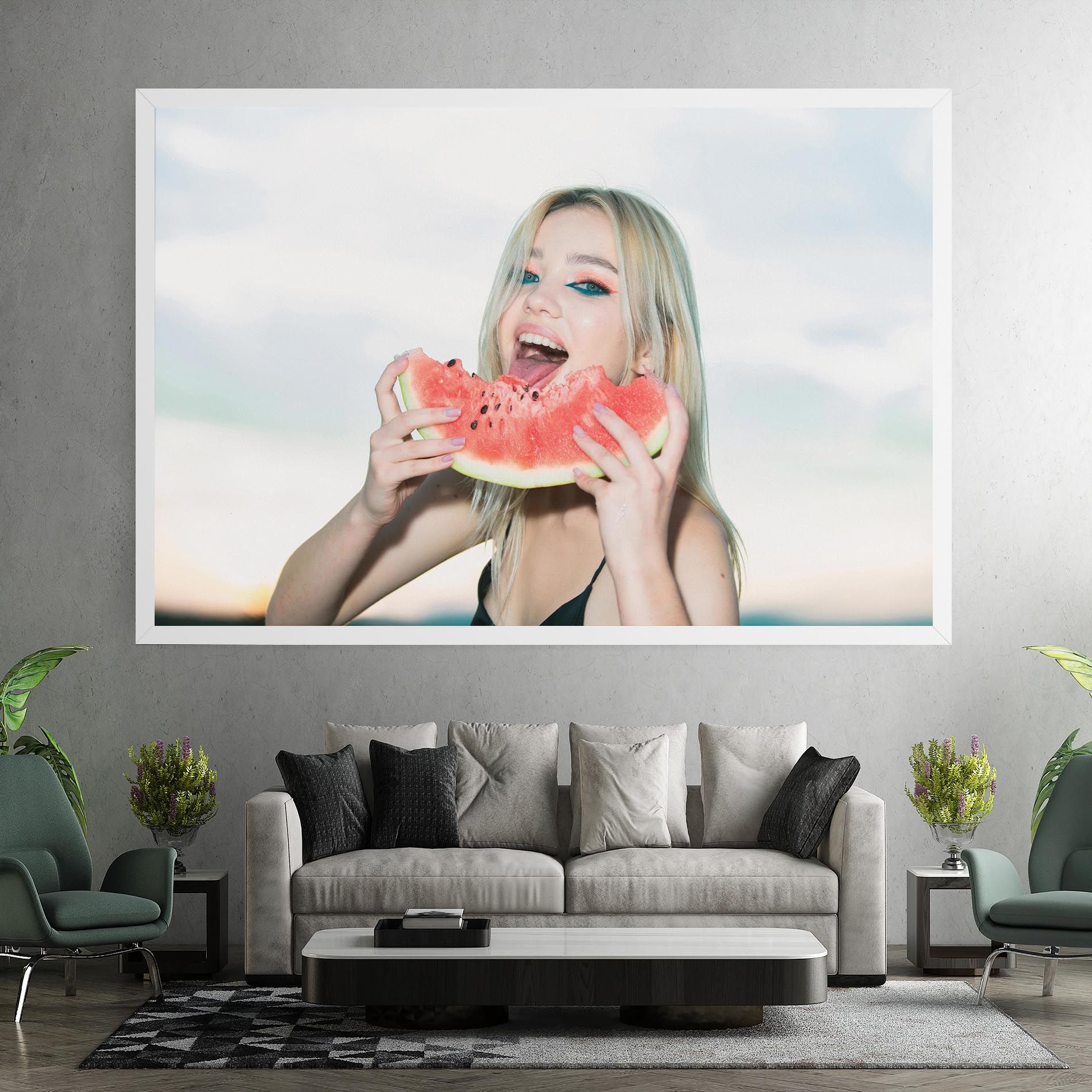 Eating Watermelon mockup 7