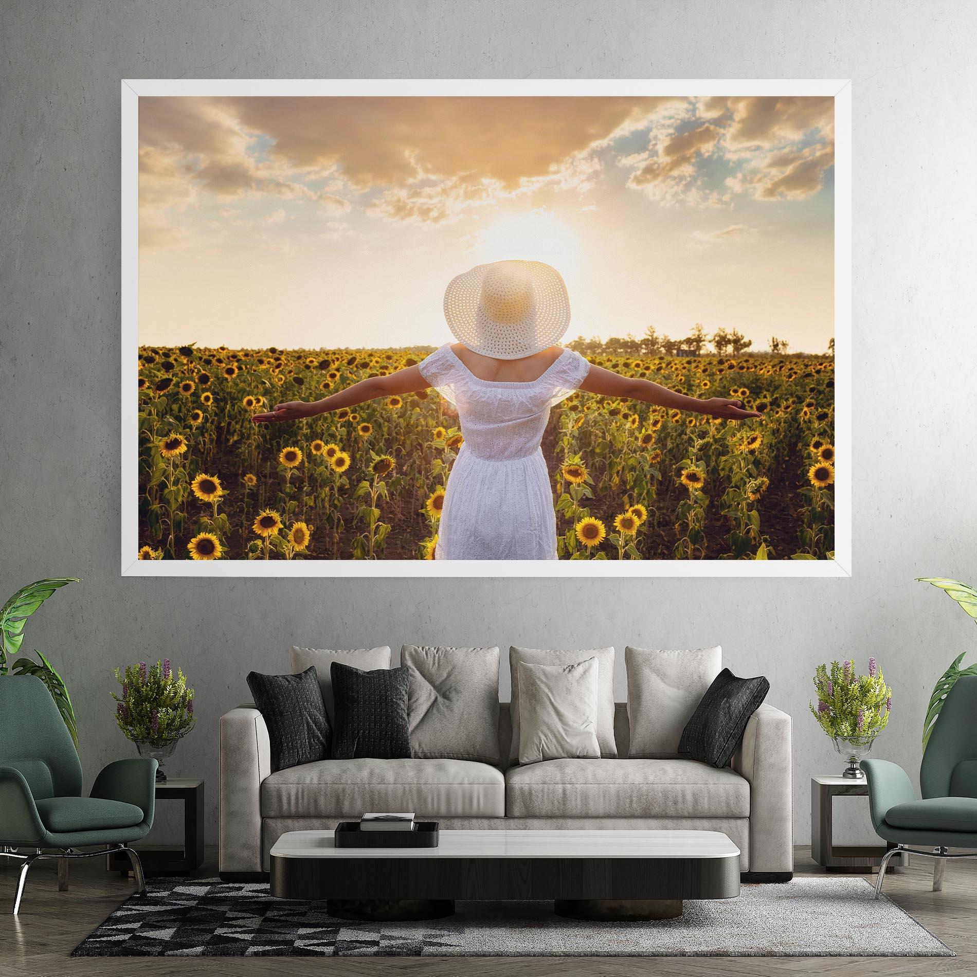 Leinwandbild Girl In Nature mockup 7
