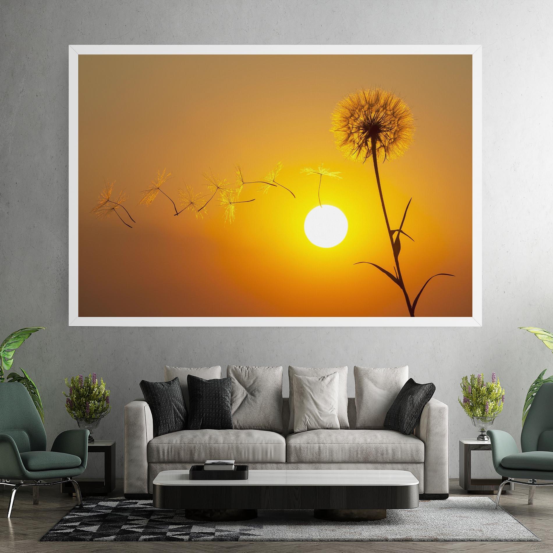 Leinwandbild Summer Dandelion mockup 7
