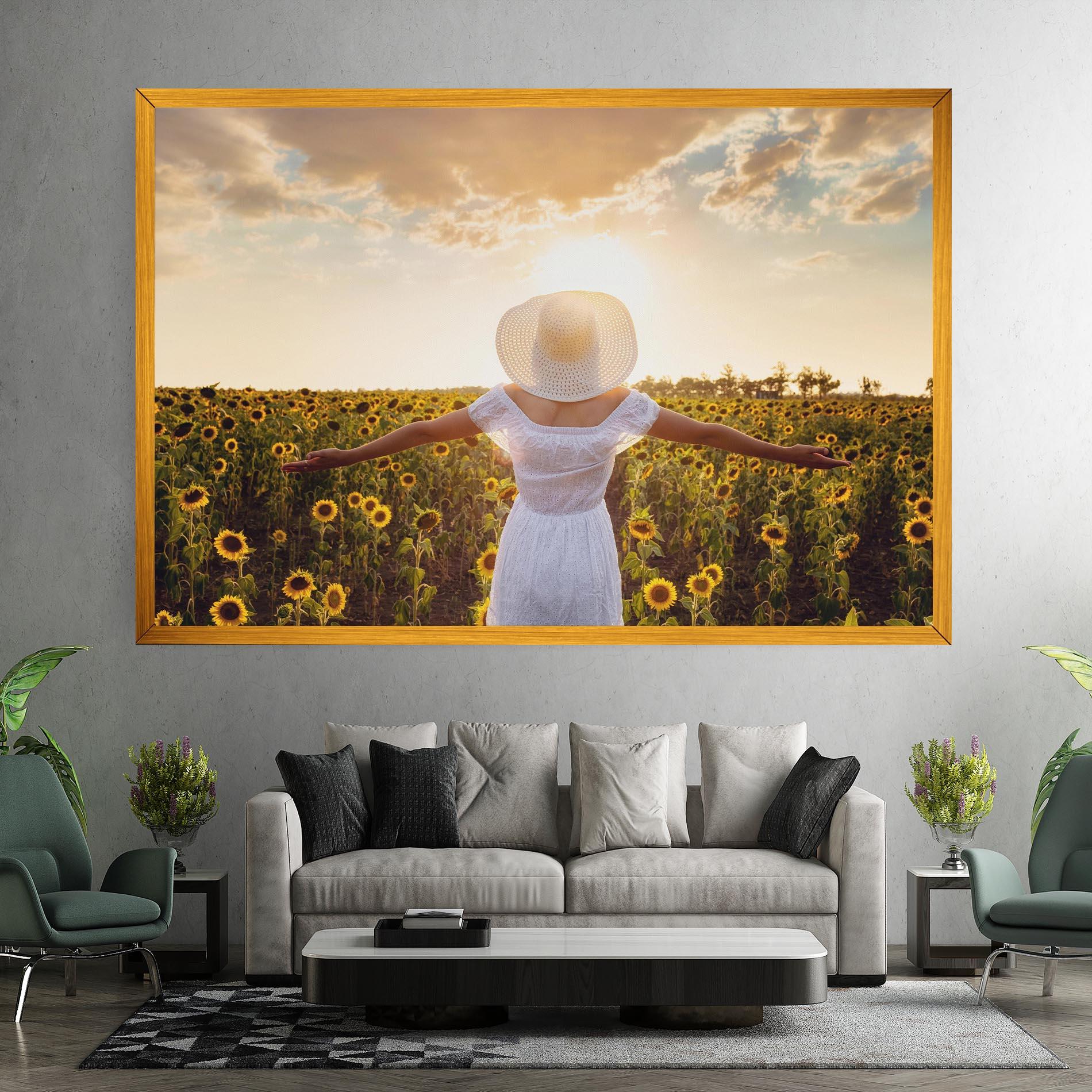 Leinwandbild Girl In Nature mockup 7