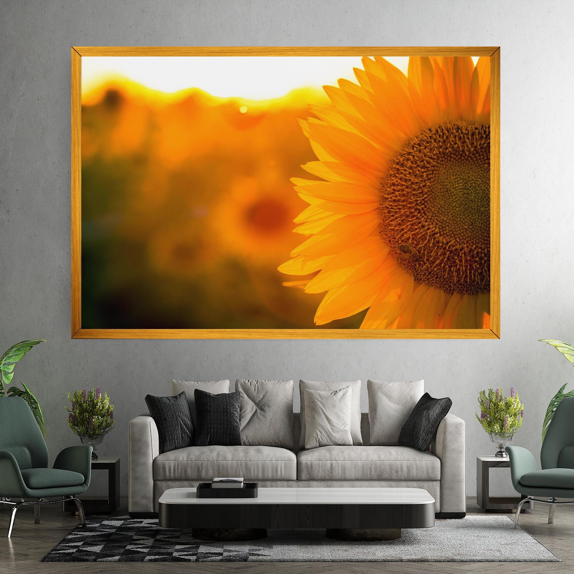 Leinwandbild Sunflower mockup 7