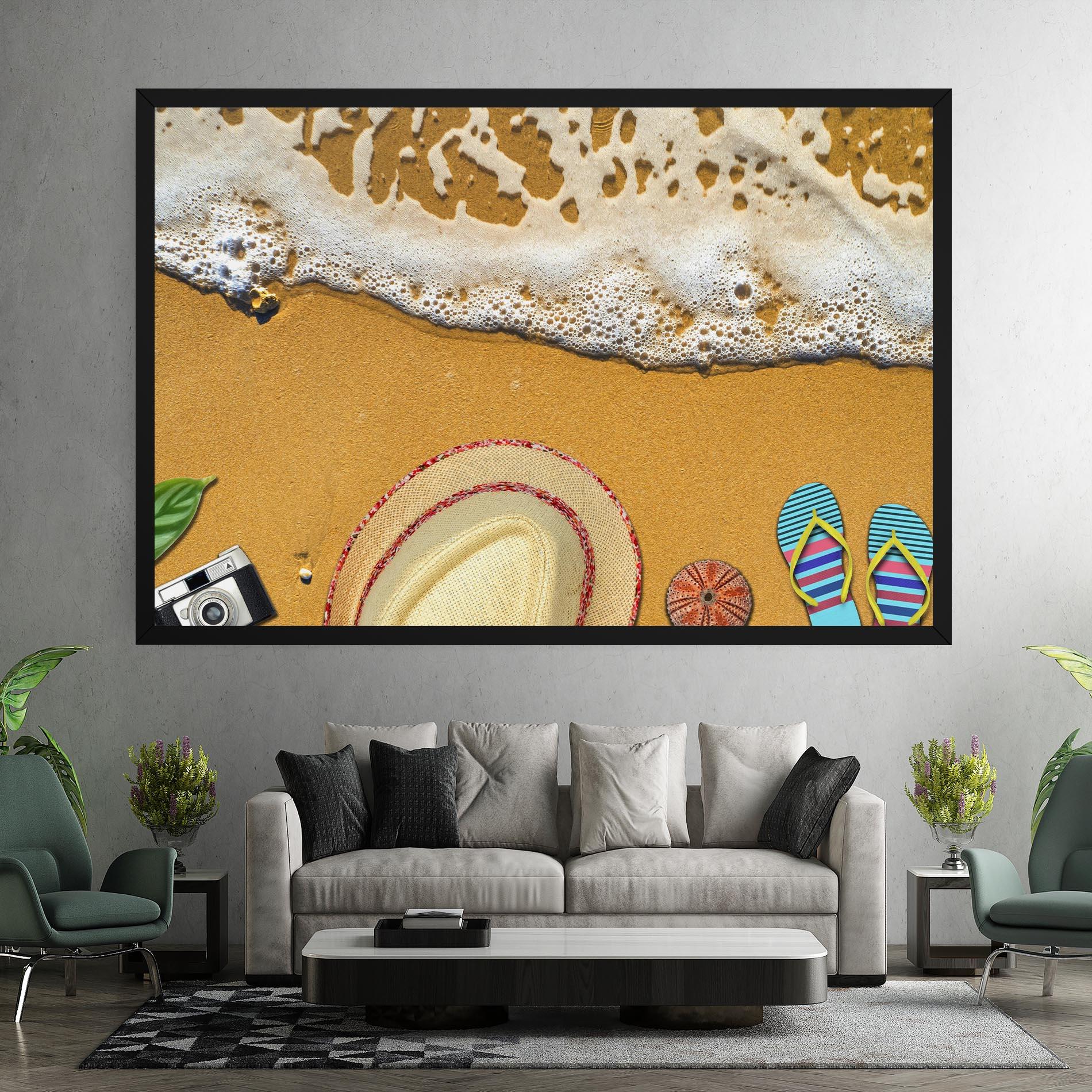 Leinwandbild Beach Accessories mockup 7