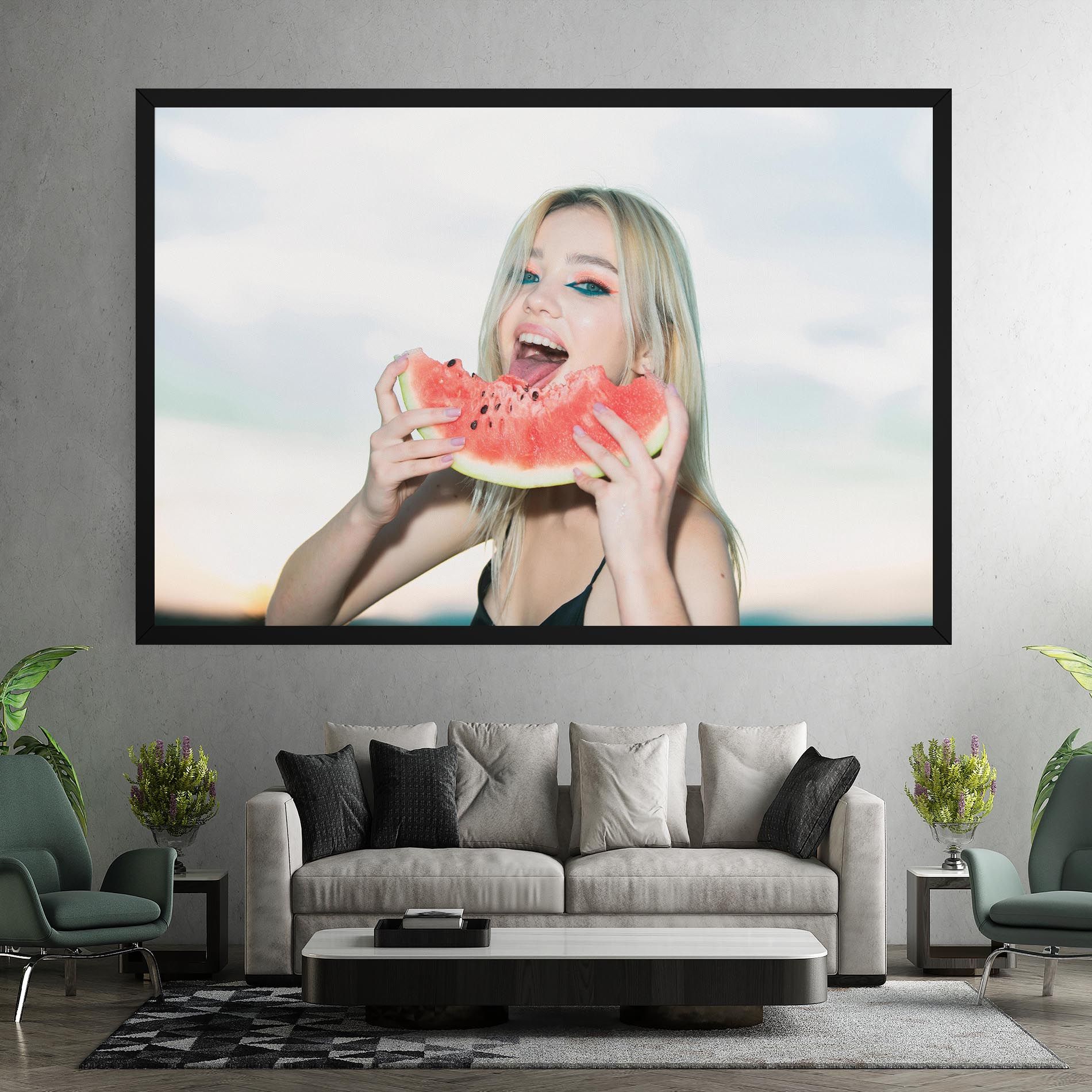 Eating Watermelon mockup 7