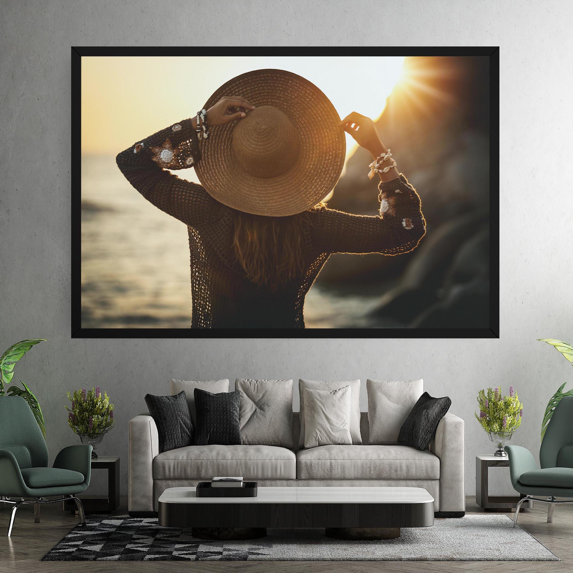Leinwandbild Enjoying Sunset mockup 7