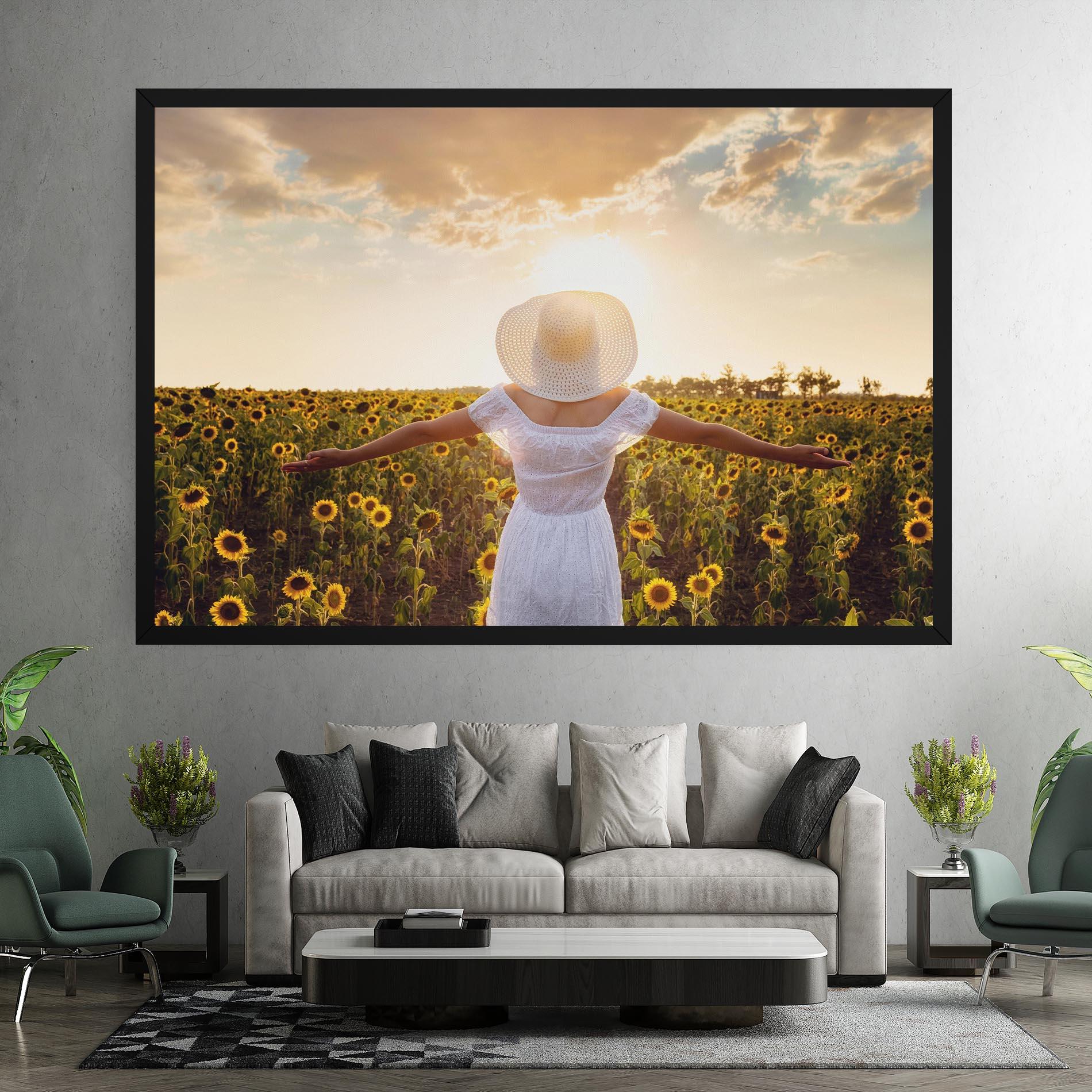 Leinwandbild Girl In Nature mockup 7