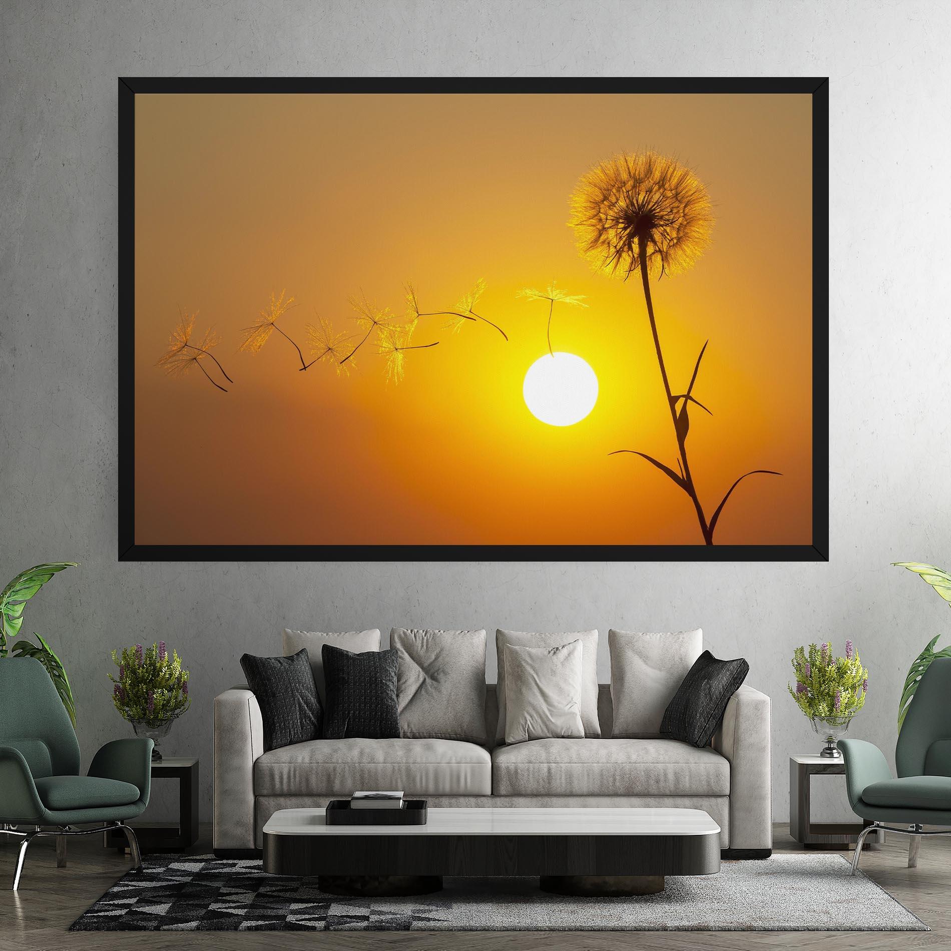 Leinwandbild Summer Dandelion mockup 7