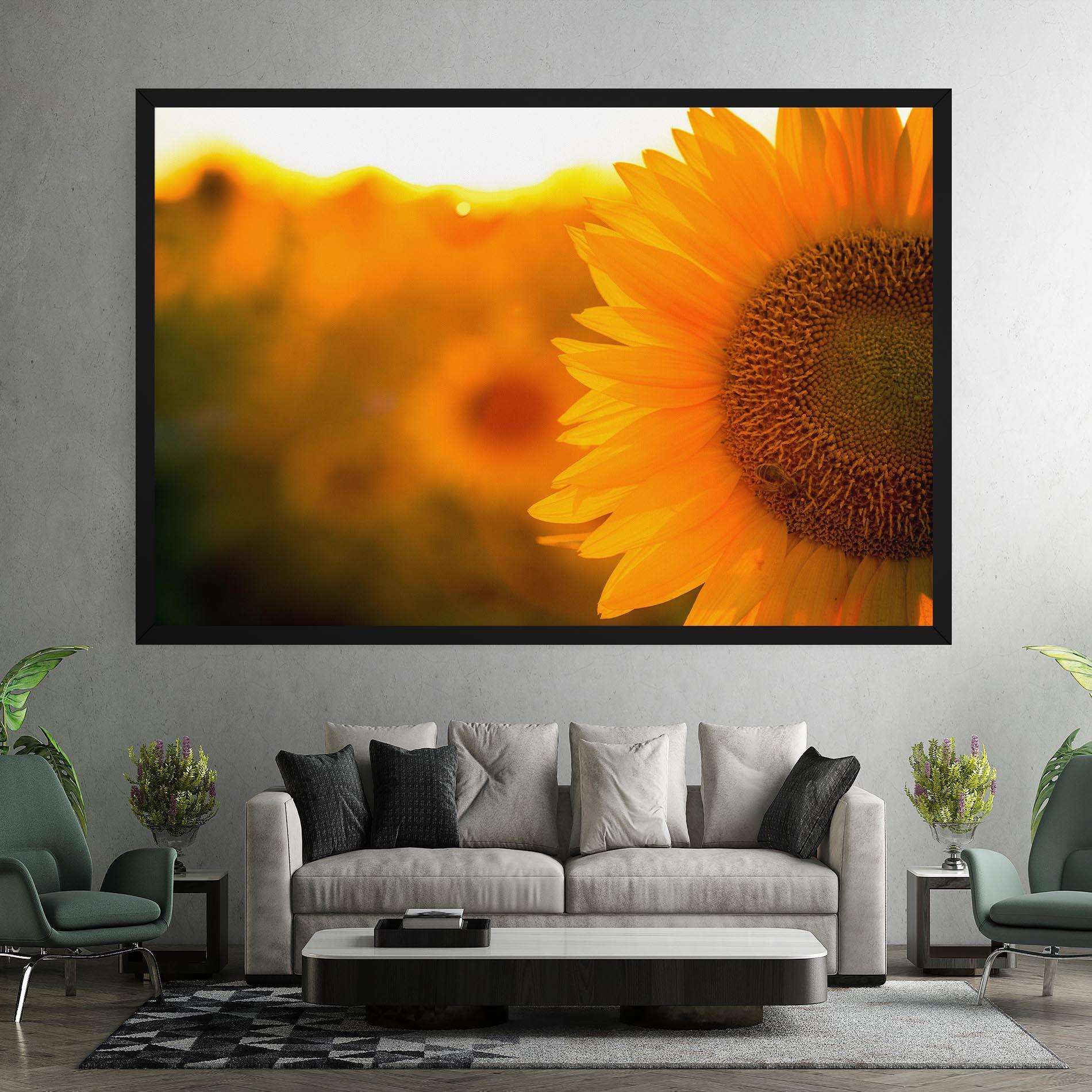 Leinwandbild Sunflower mockup 7