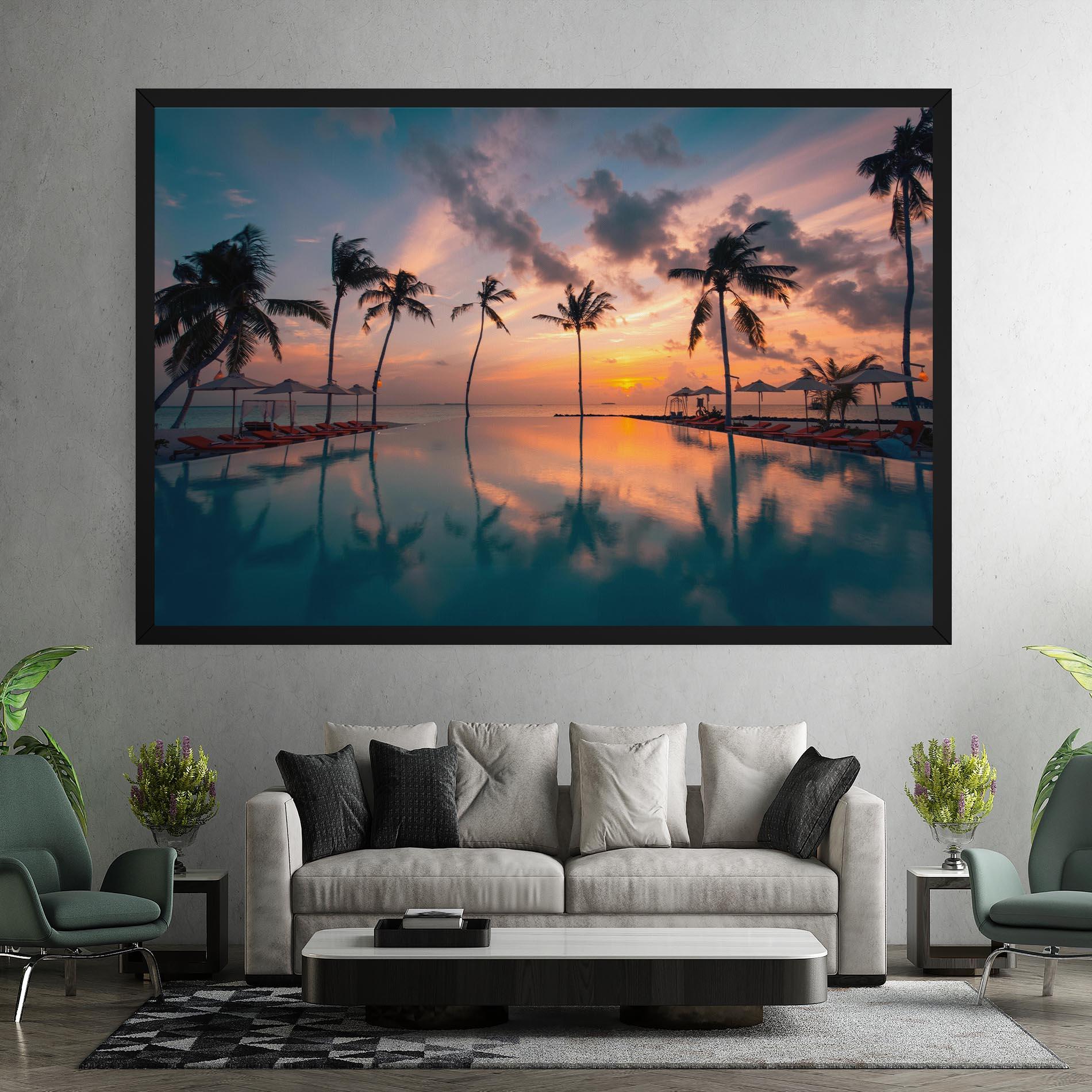 Leinwandbild Tropical Beach mockup 7