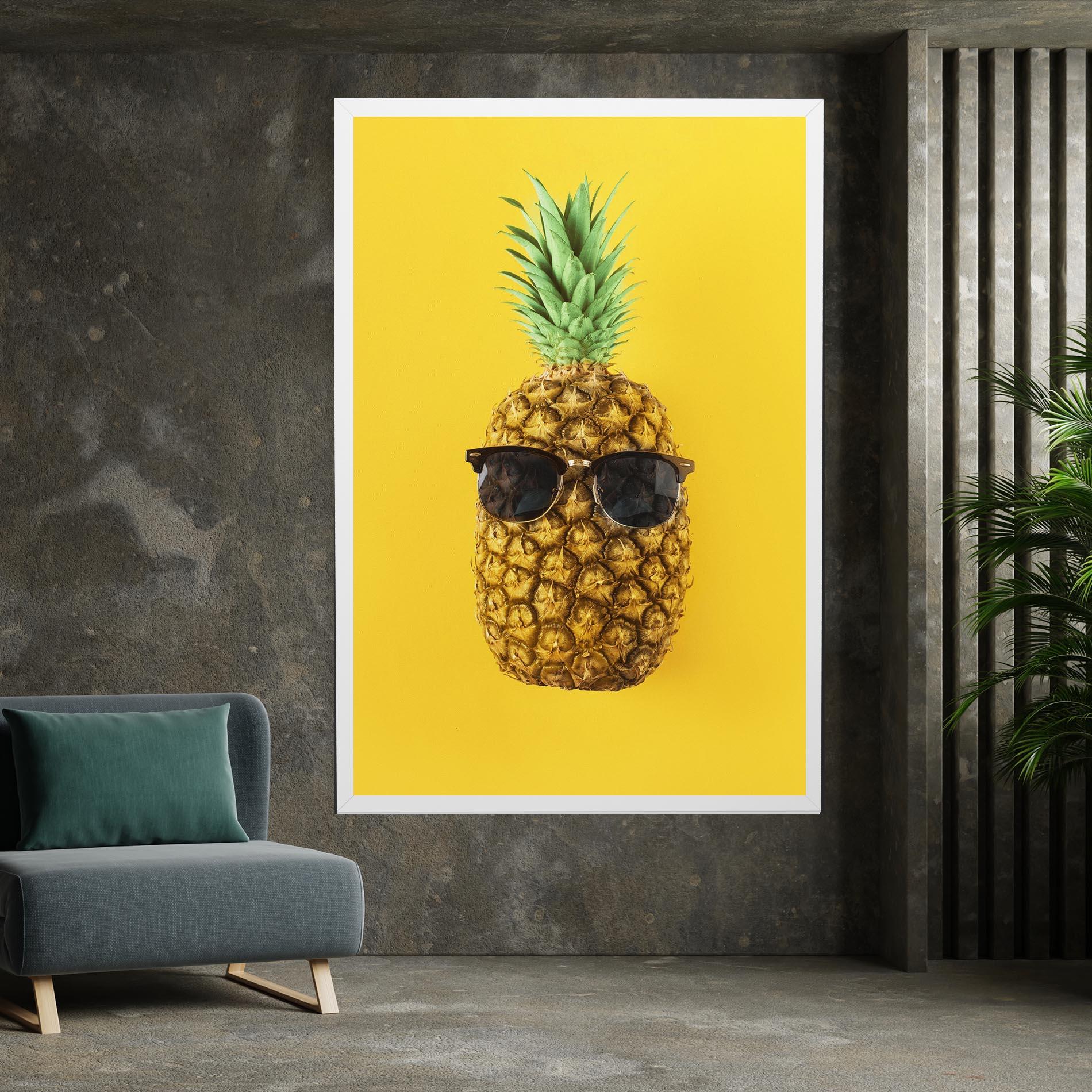 Leinwandbild Fresh Pineapple mockup 7