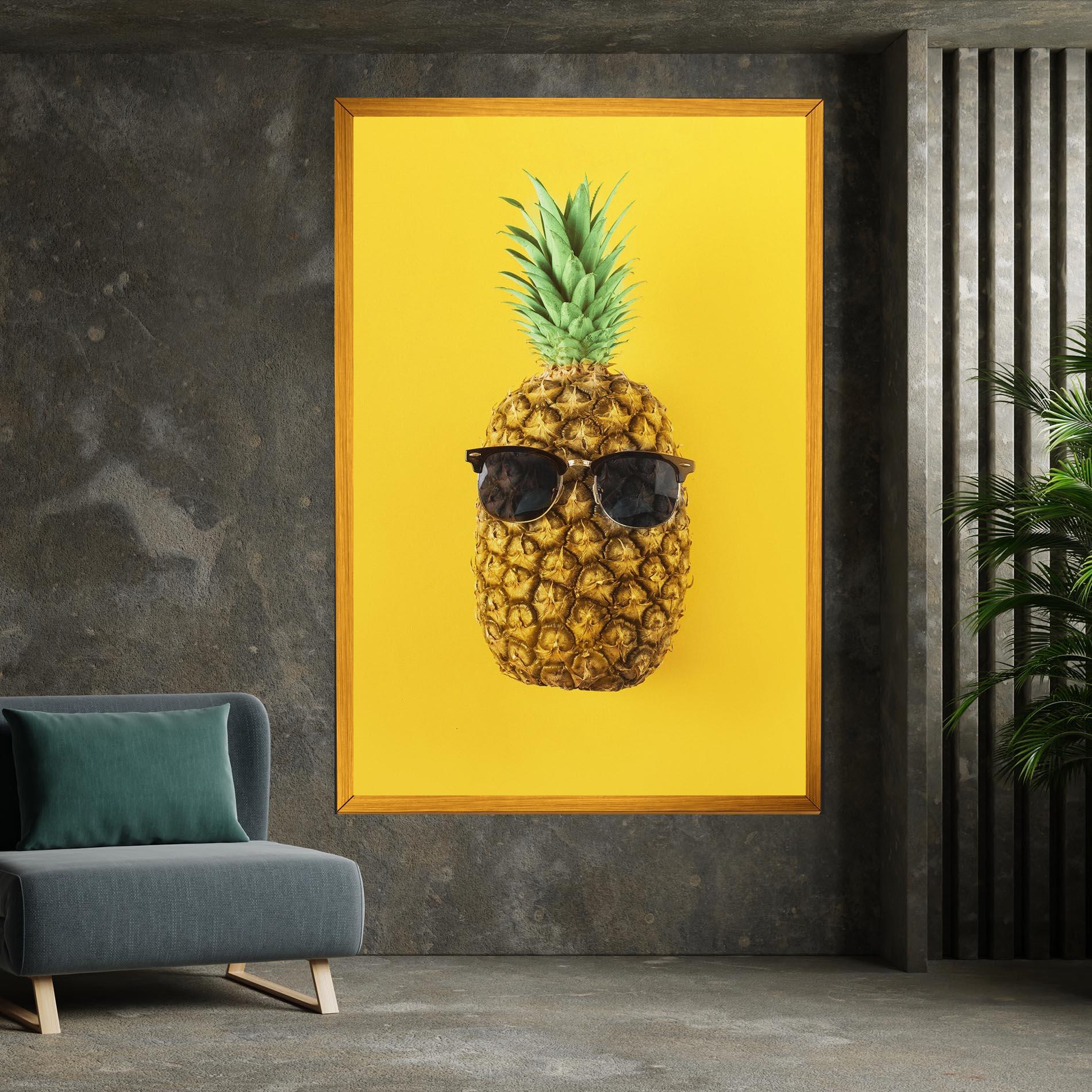 Leinwandbild Fresh Pineapple mockup 7
