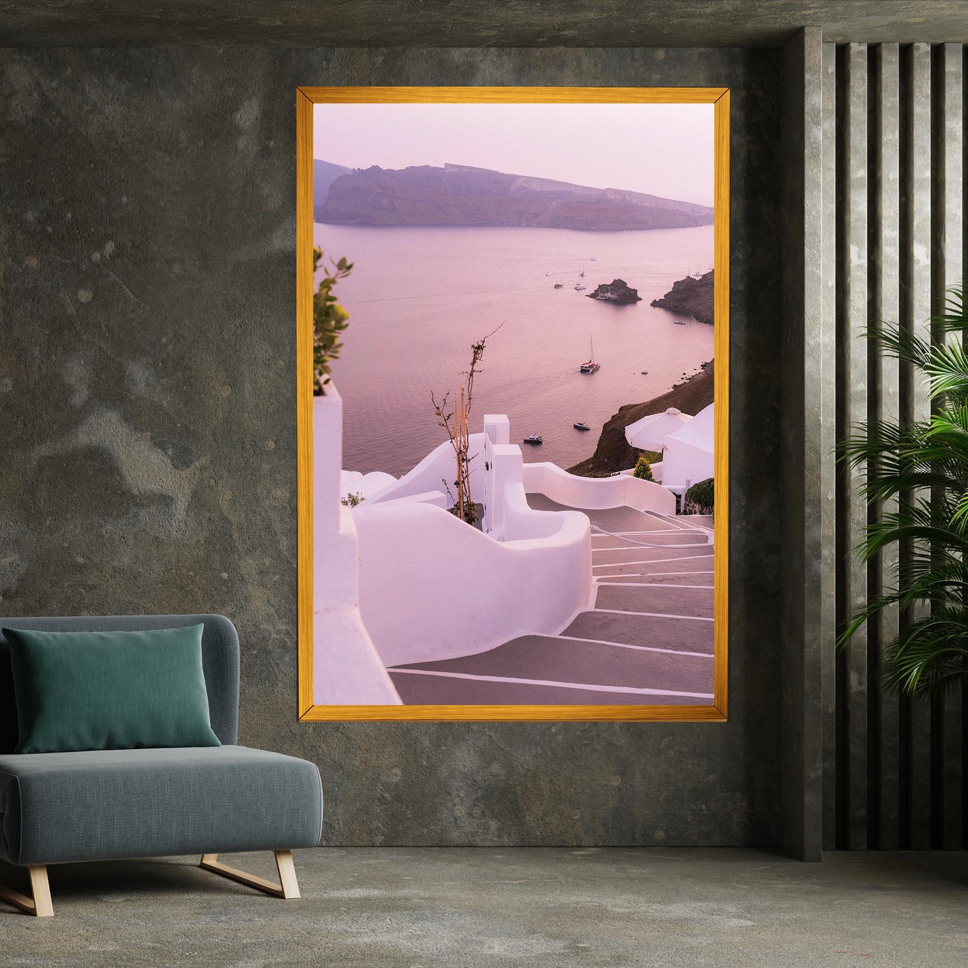 Leinwandbild Grece Strairs mockup 7