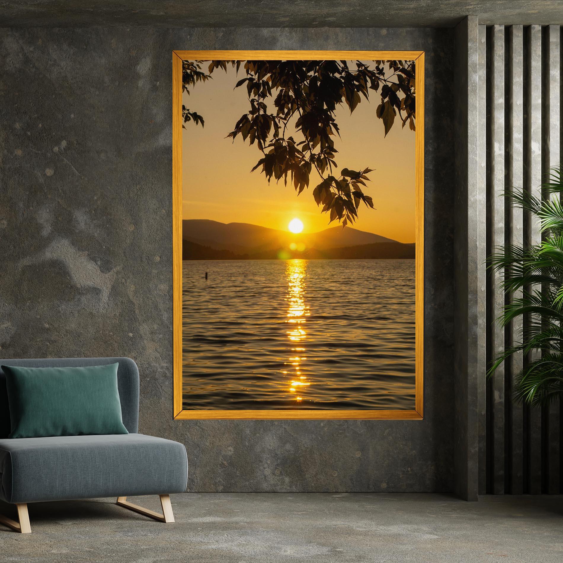 Leinwandbild Yellow Sunrise mockup 7