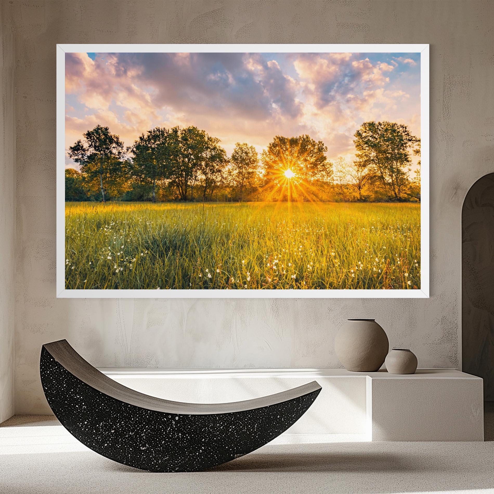 Leinwandbild Blossoming Meadow mockup 8