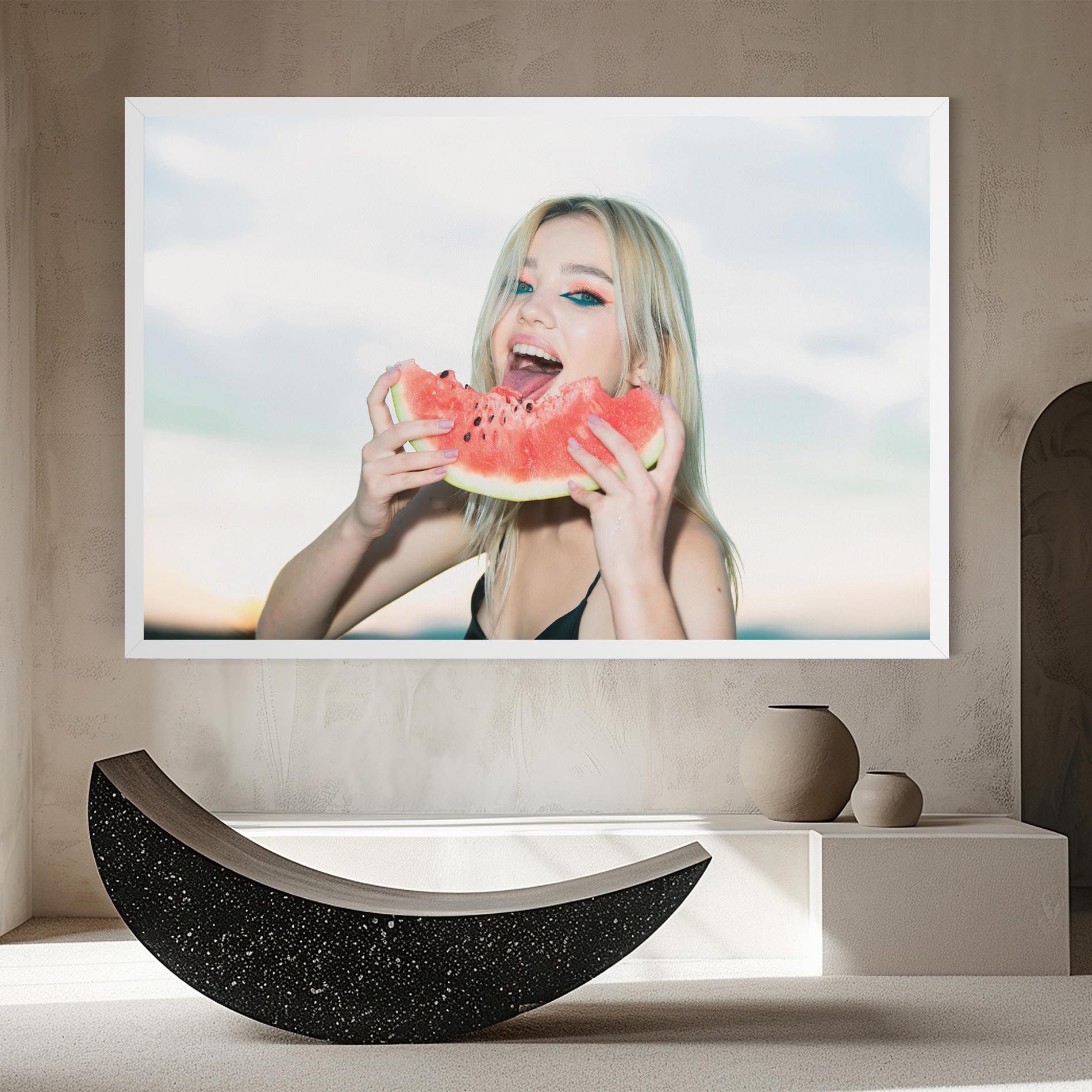 Eating Watermelon mockup 8