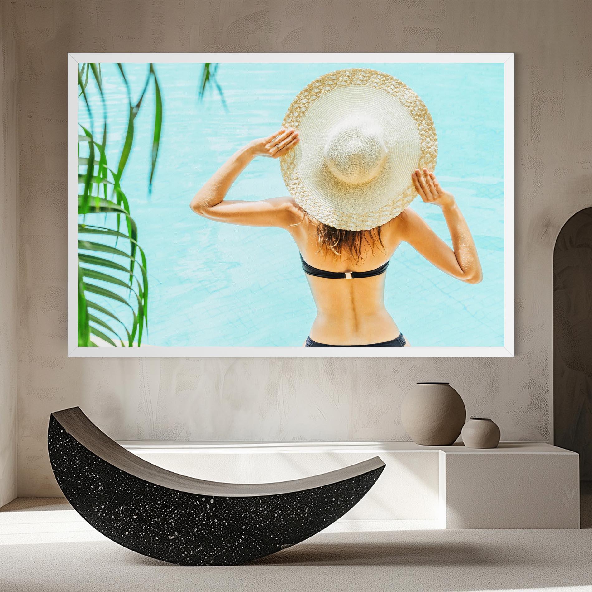 Leinwandbild Enjoying Swimming Pool mockup 8